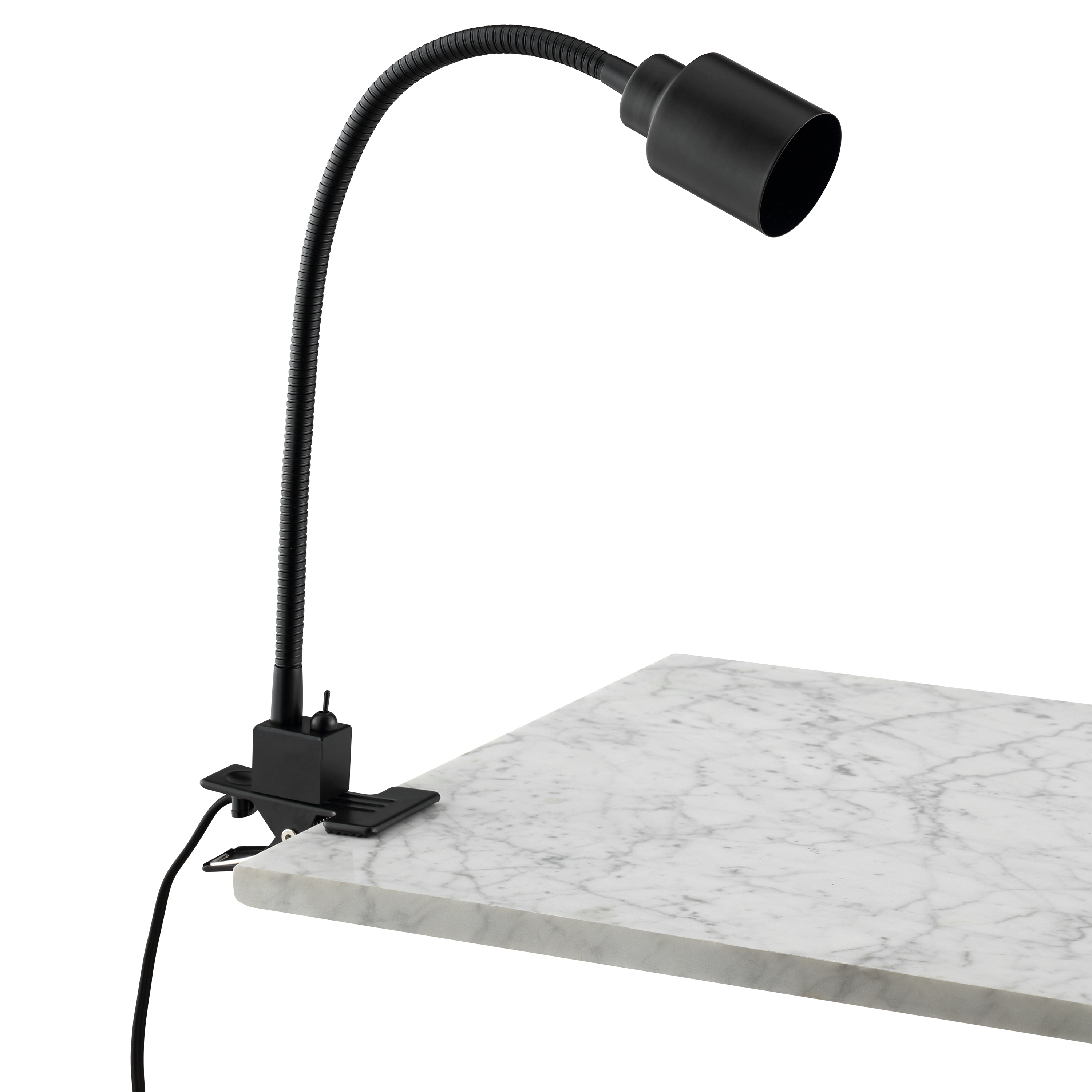 Lampe de bureau à pince Tekla, pvc, noir, H.42 cm INSPIRE, GU10 - 6