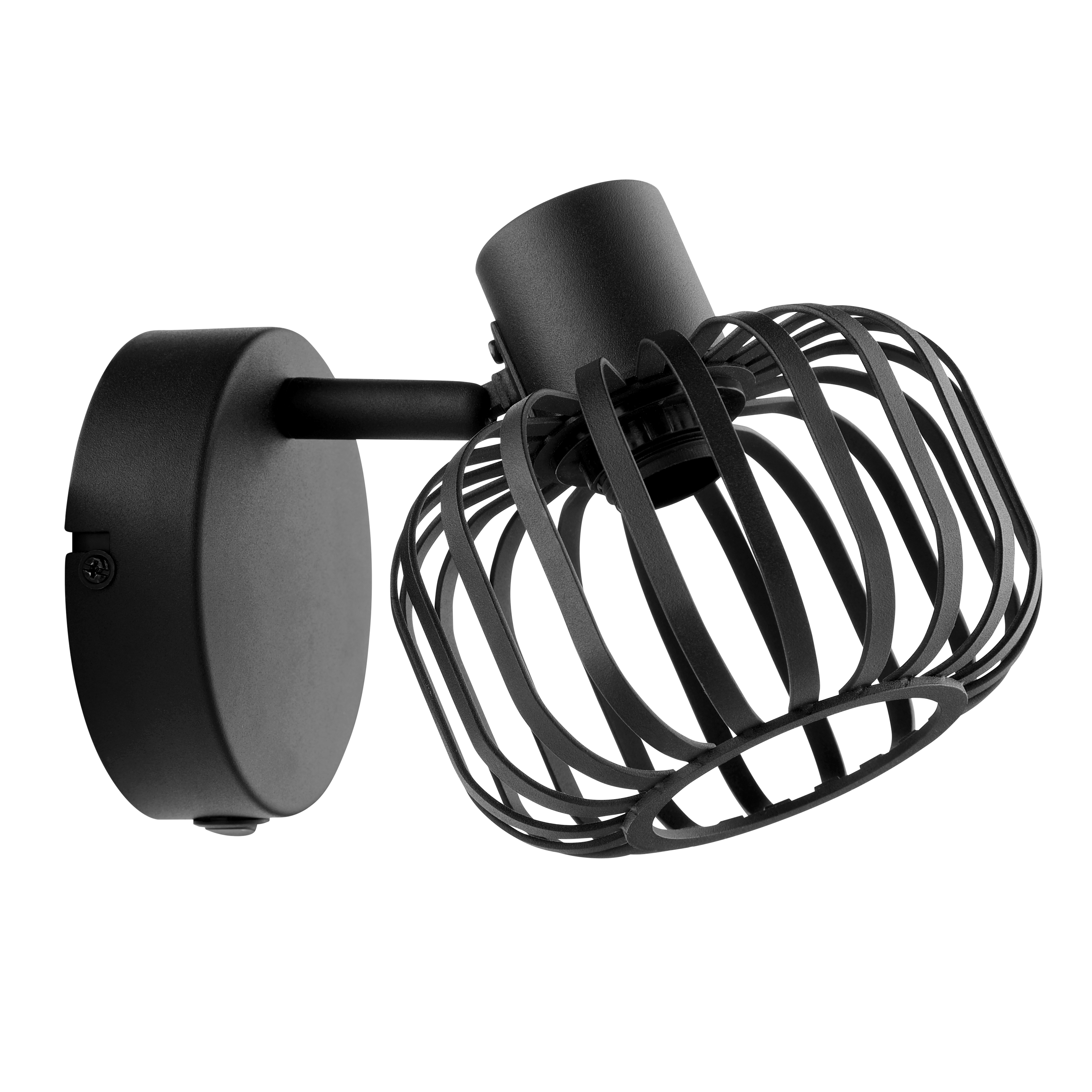 Spot Pecan metal, acier noir, E14, INSPIRE - 7