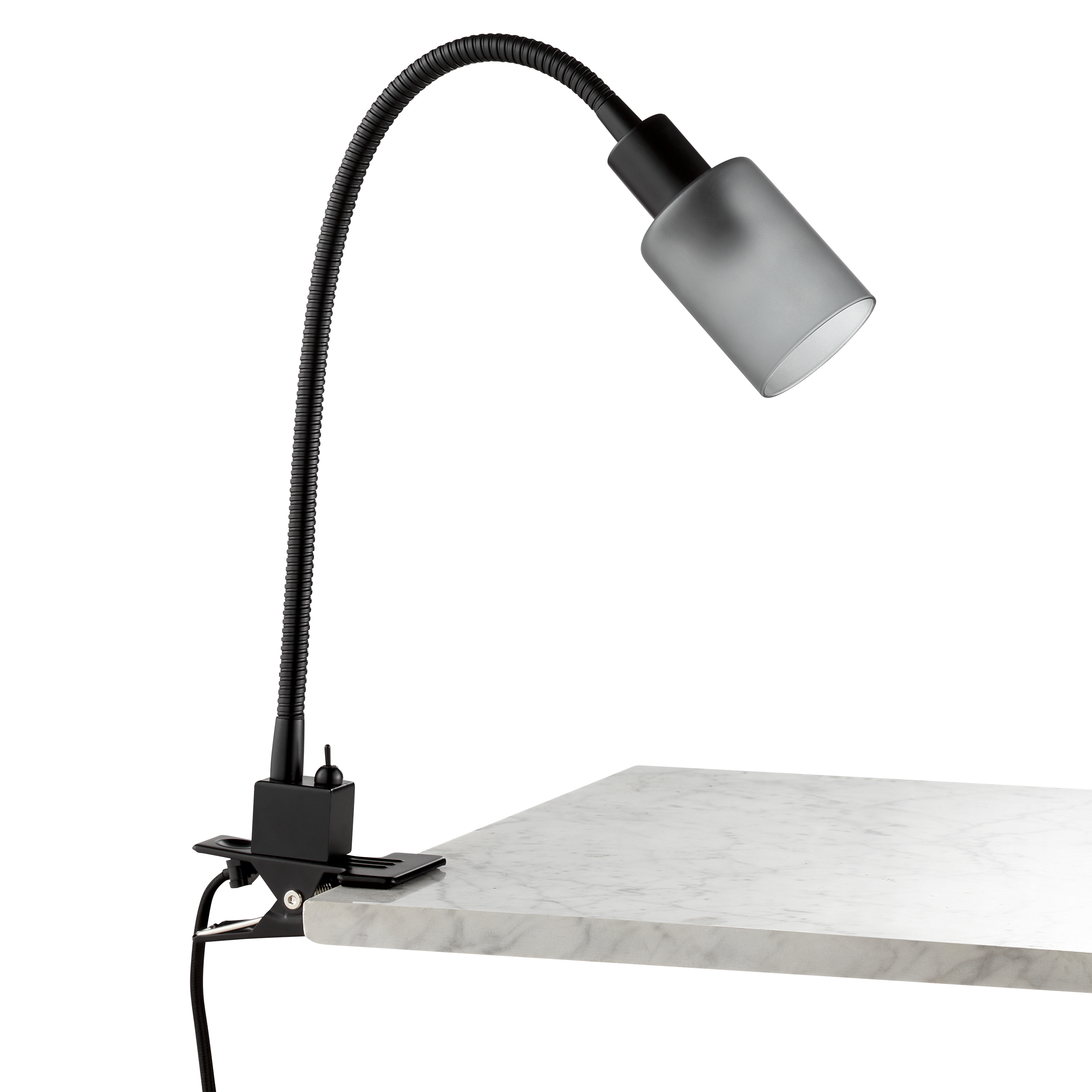 Lampka biurkowa Klips Tekla czarna E14 Inspire - 12