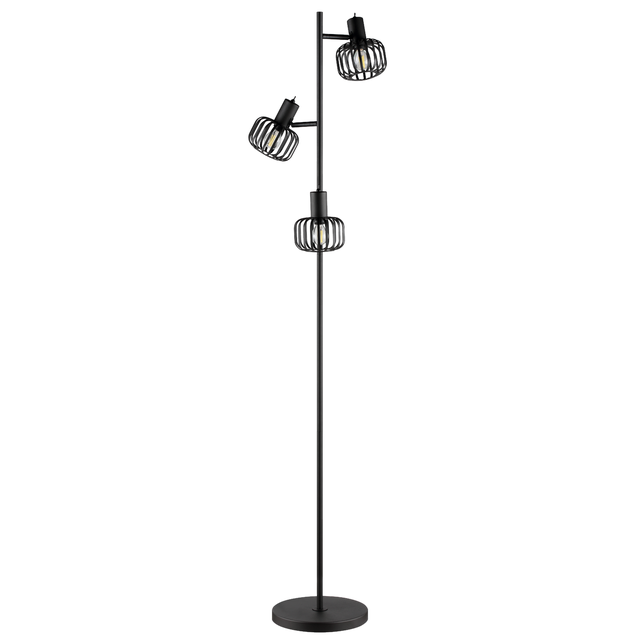 Lampa podłogowa Pecan czarna 3 x E14 Inspire