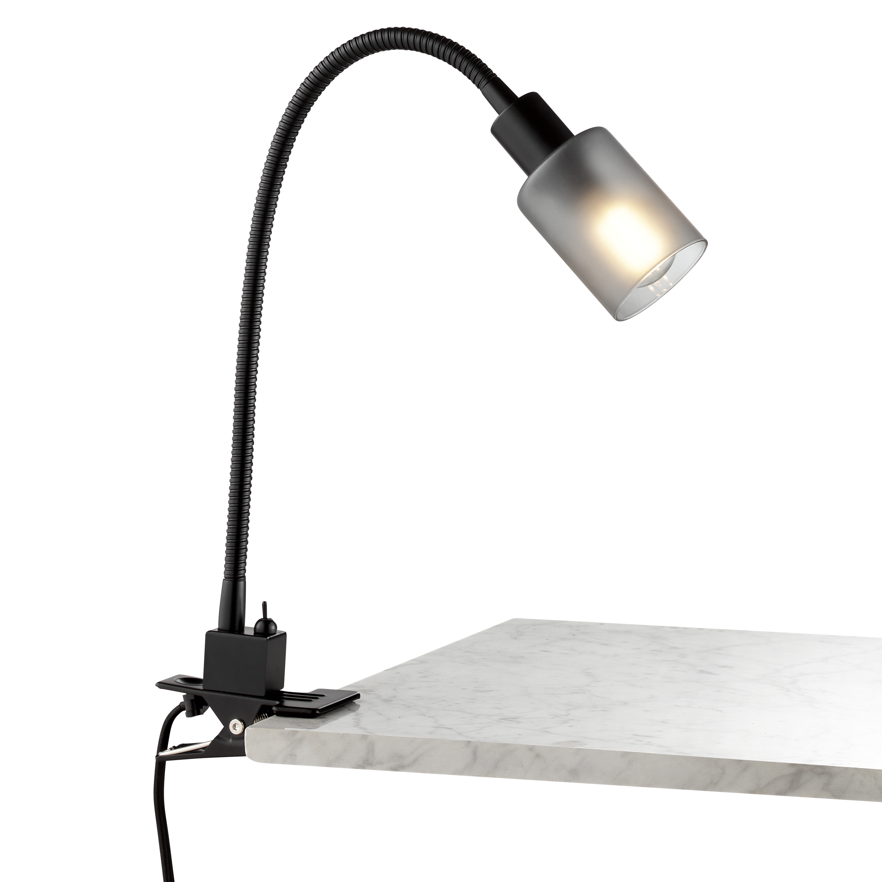 Lampka biurkowa Klips Tekla czarna E14 Inspire - 11