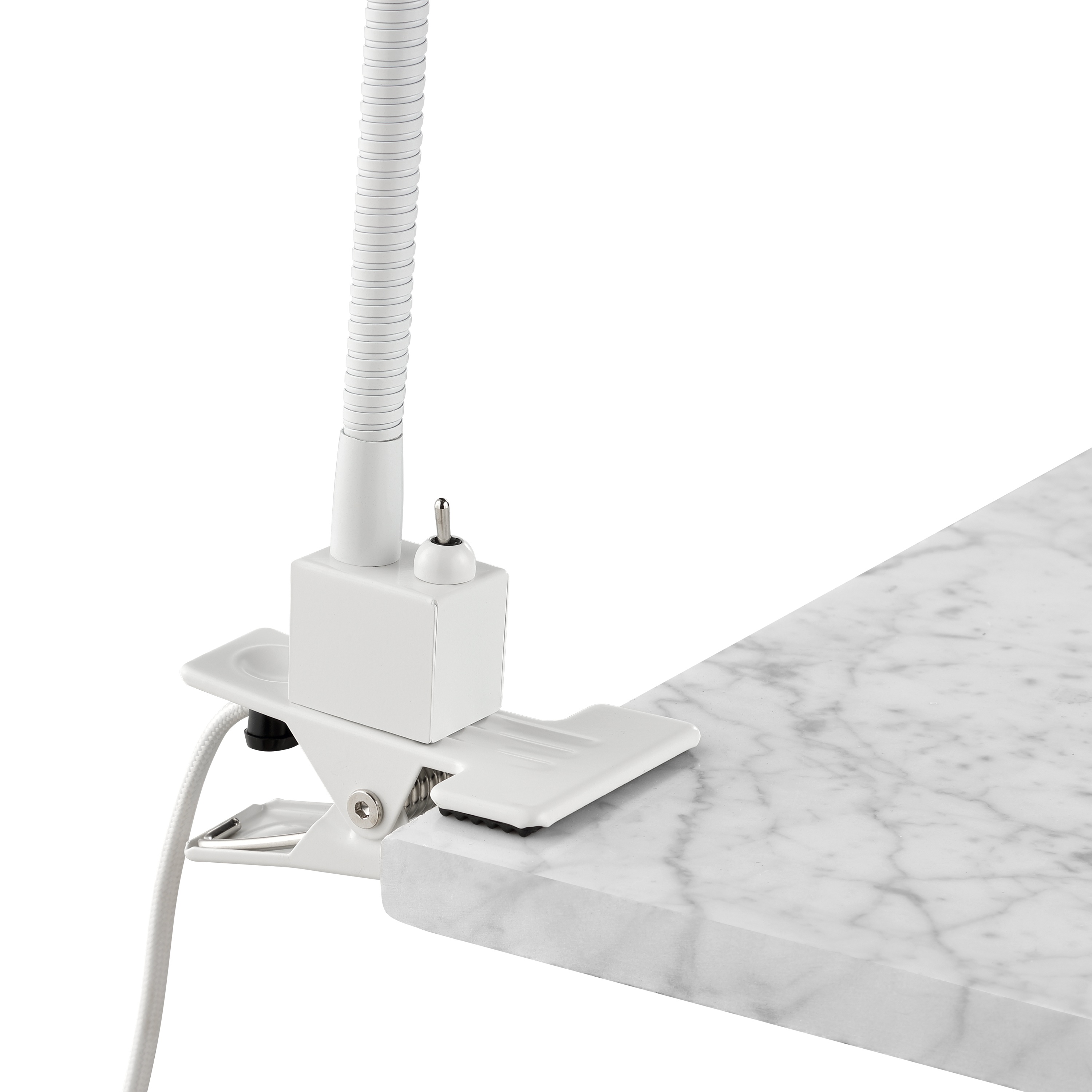 Lampe de bureau à pince Tekla, pvc, blanc, H.42 cm INSPIRE, GU10 - 7