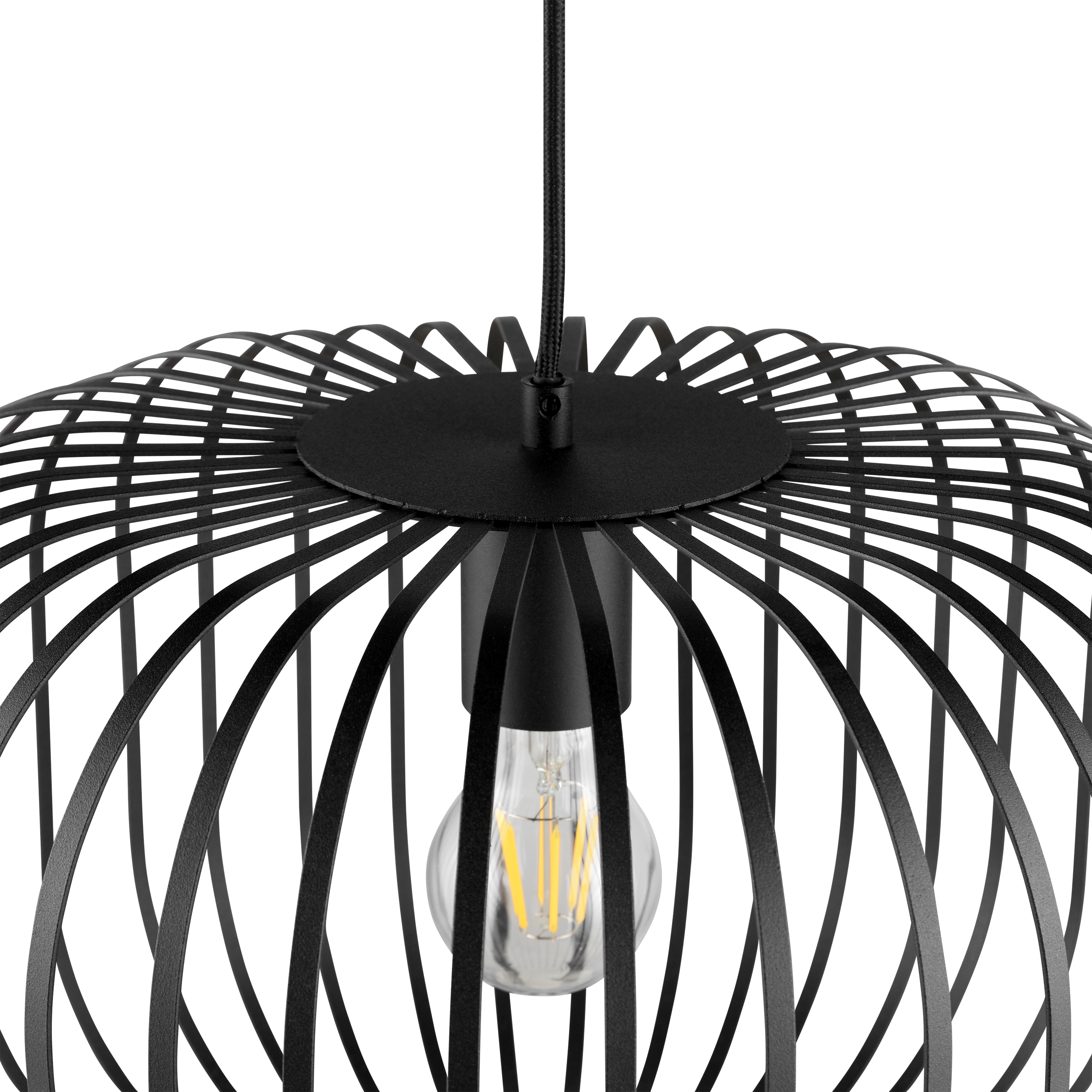 Lampa wisząca Pecan czarna E27 Inspire - 16