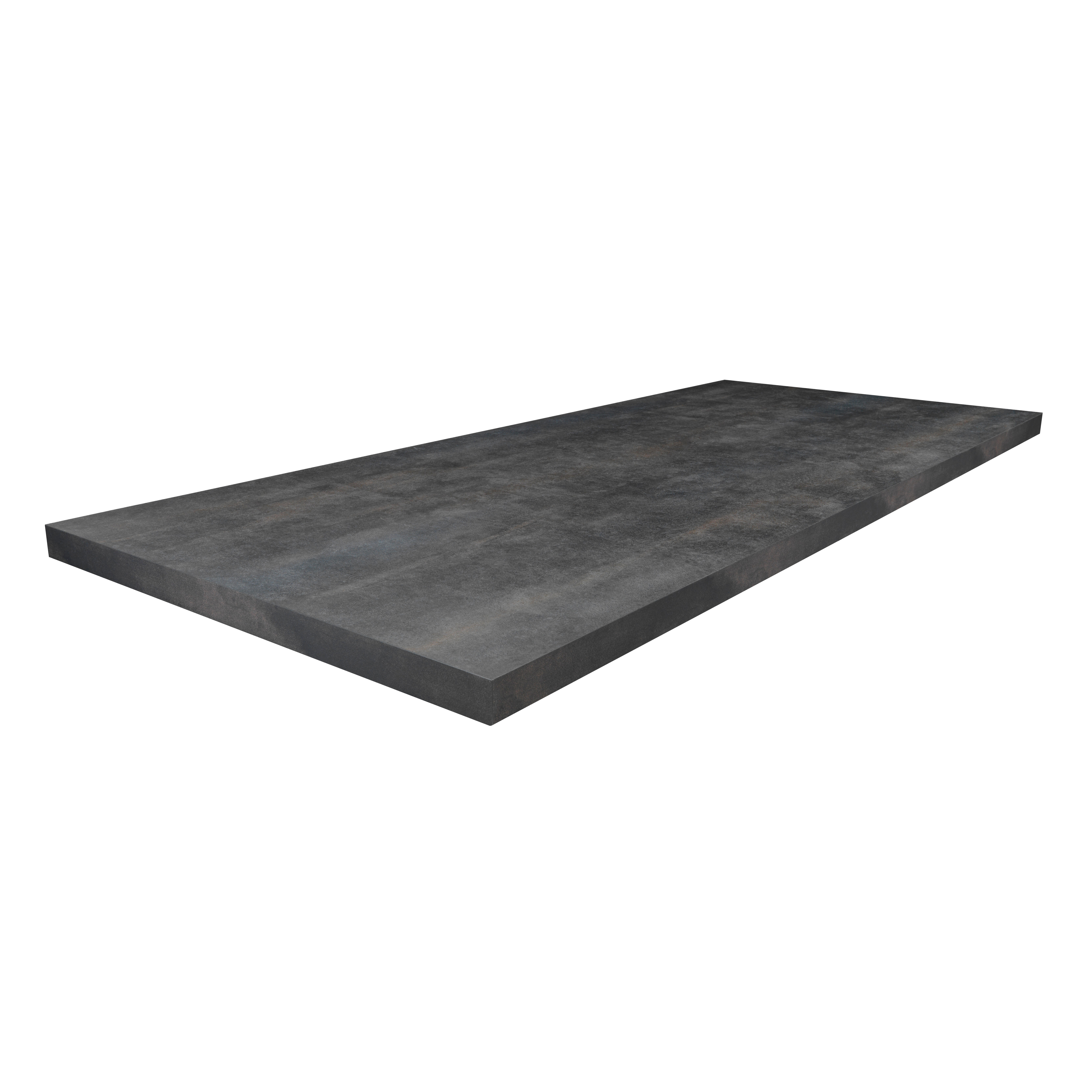 Plan de travail stratifié Acier Noirci L.315 x P.65 cm, Ep.38 mm - 3