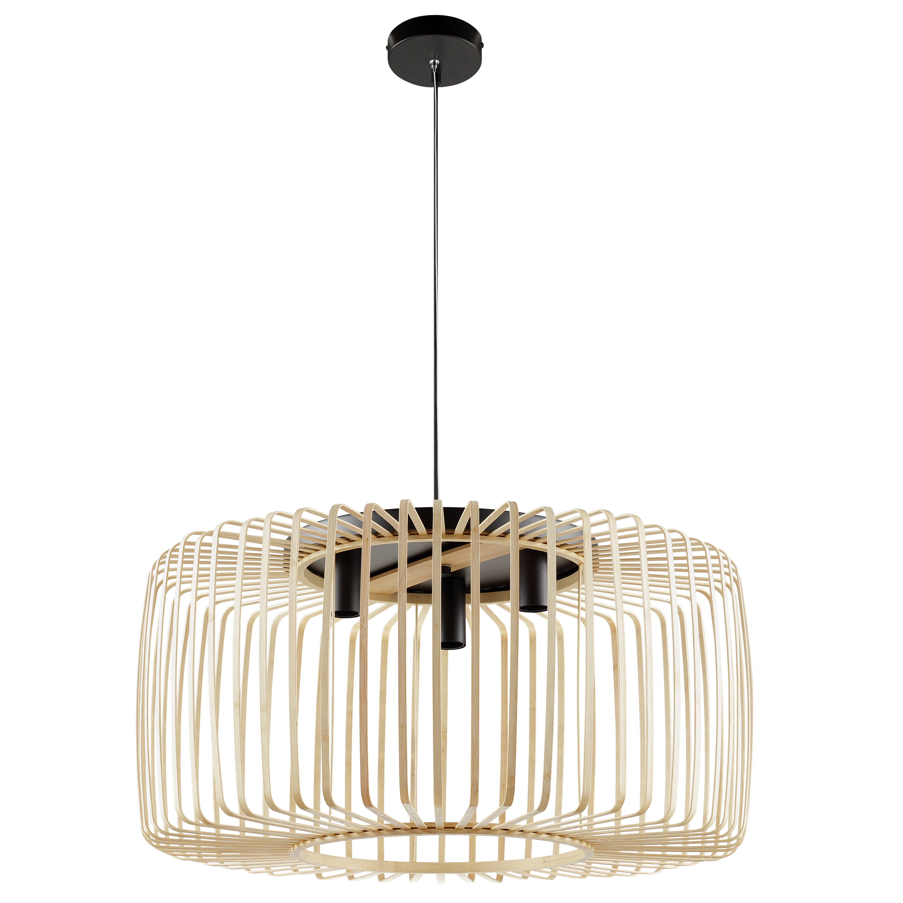 Lampa wisząca Pecan bambus 3 x E27 Inspire - 25