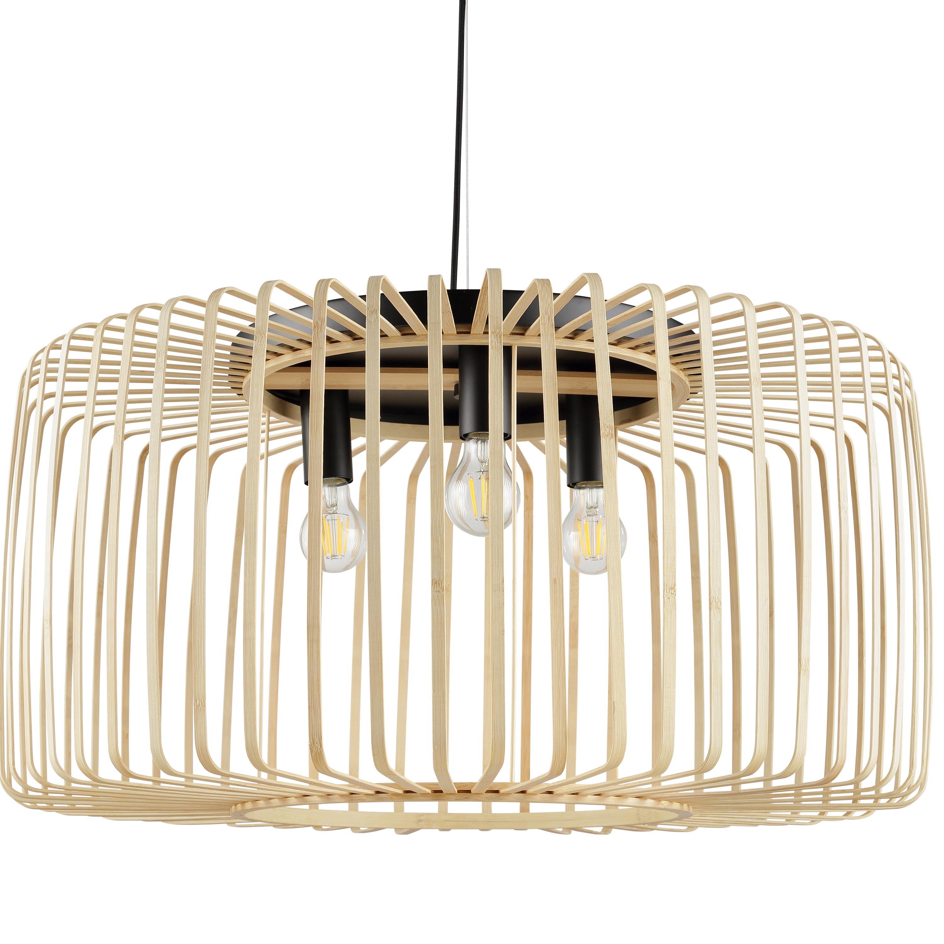 Suspension Pecan bambou bambou, beige, Diam.75 cm INSPIRE, E27 - 8