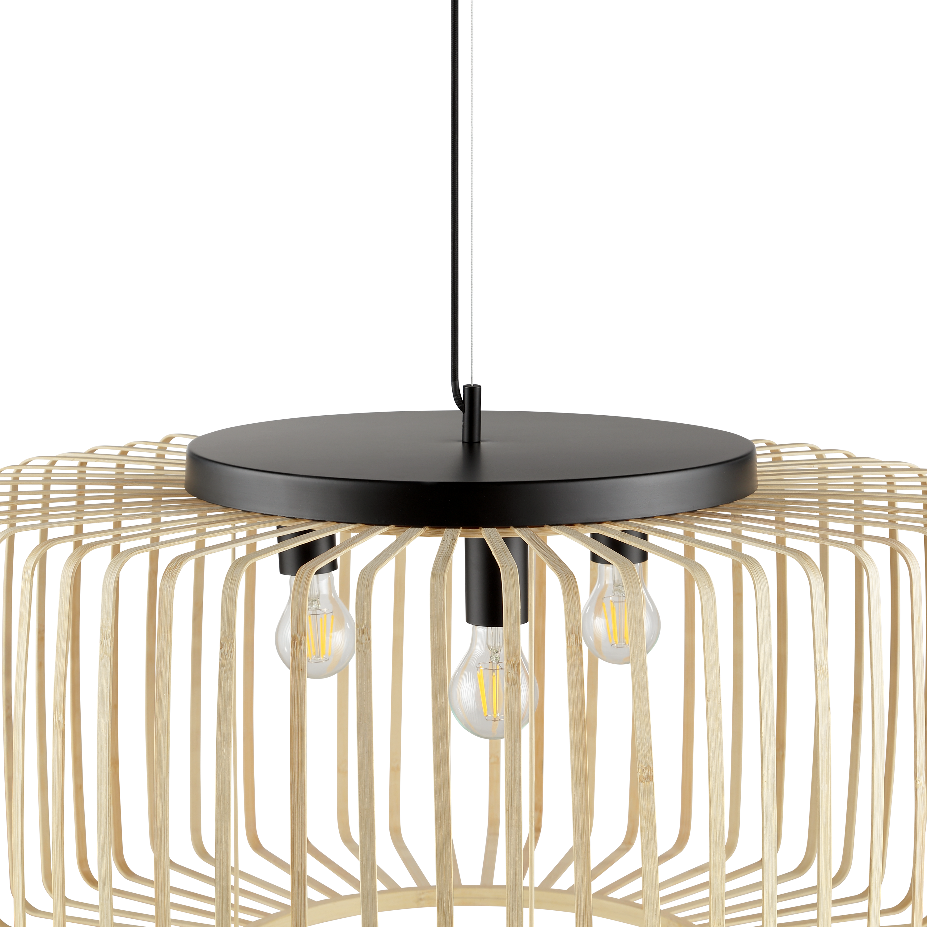 Suspension Pecan bambou bambou, beige, Diam.75 cm INSPIRE, E27 - 7