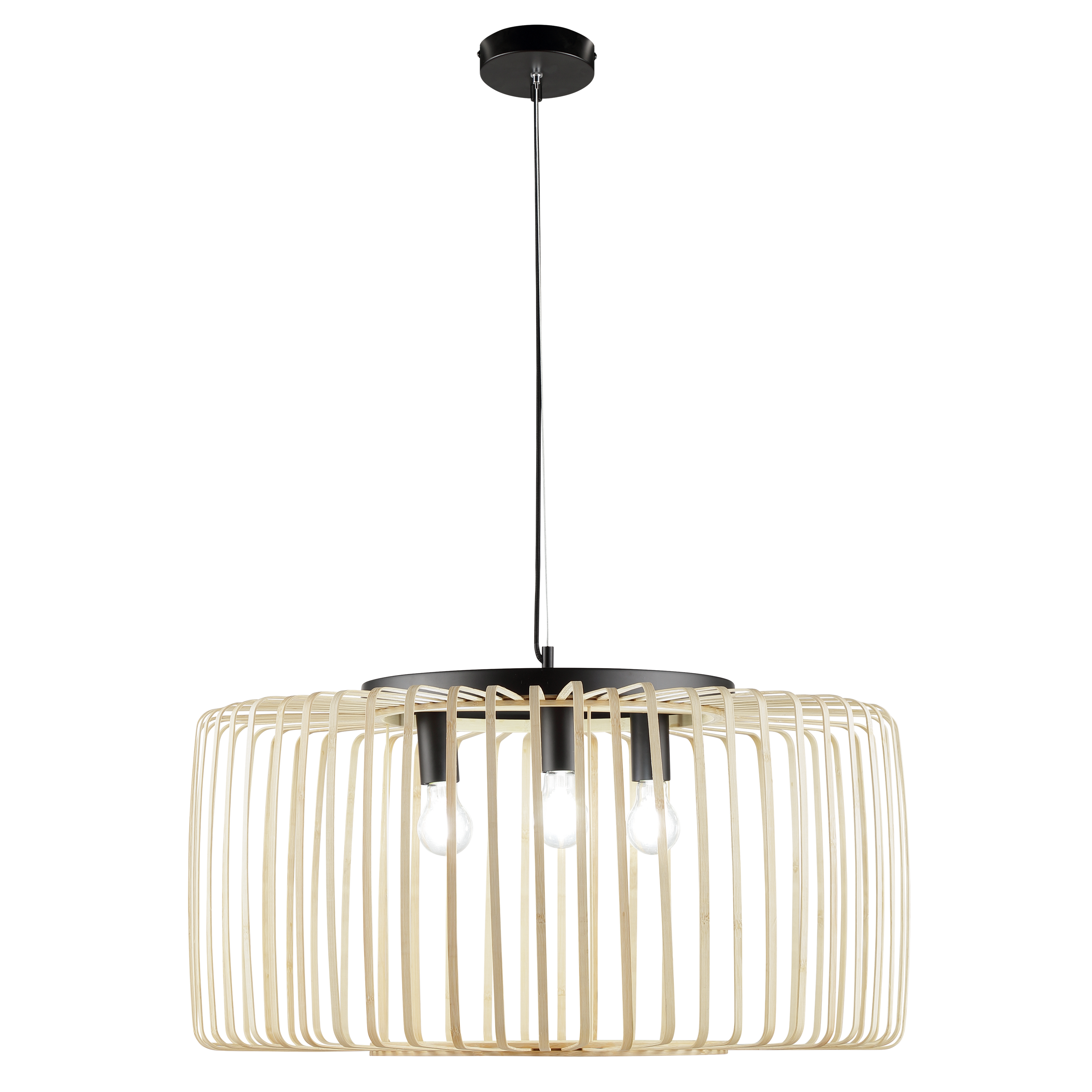 Lampa wisząca Pecan bambus 3 x E27 Inspire - 24