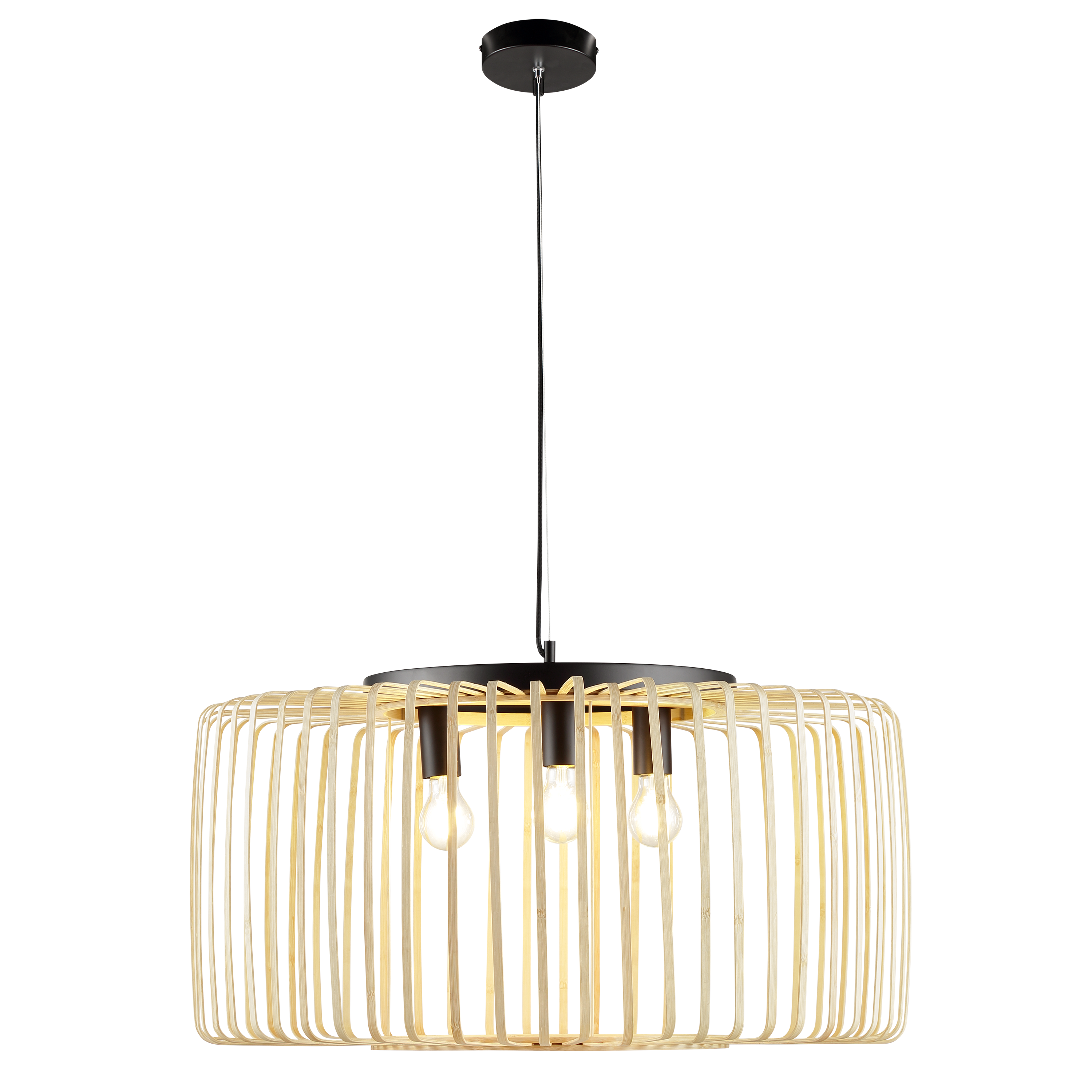 Suspension Pecan bambou bambou, beige, Diam.75 cm INSPIRE, E27 - 6