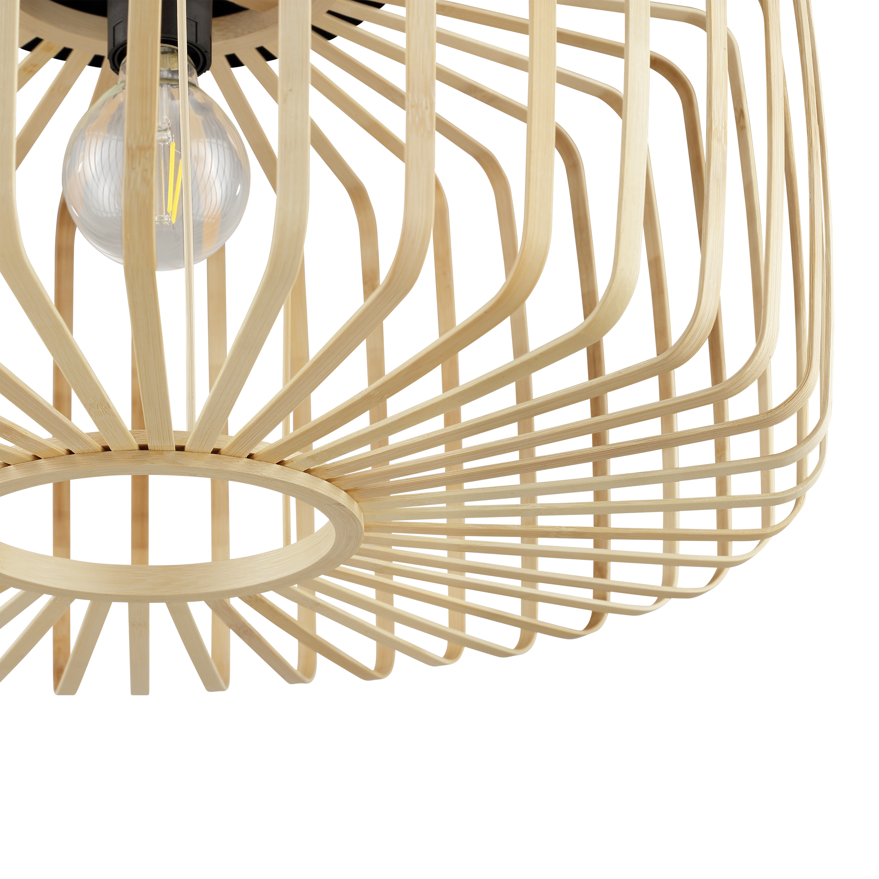 Lampa wisząca Pecan bambus E27 Inspire - 15