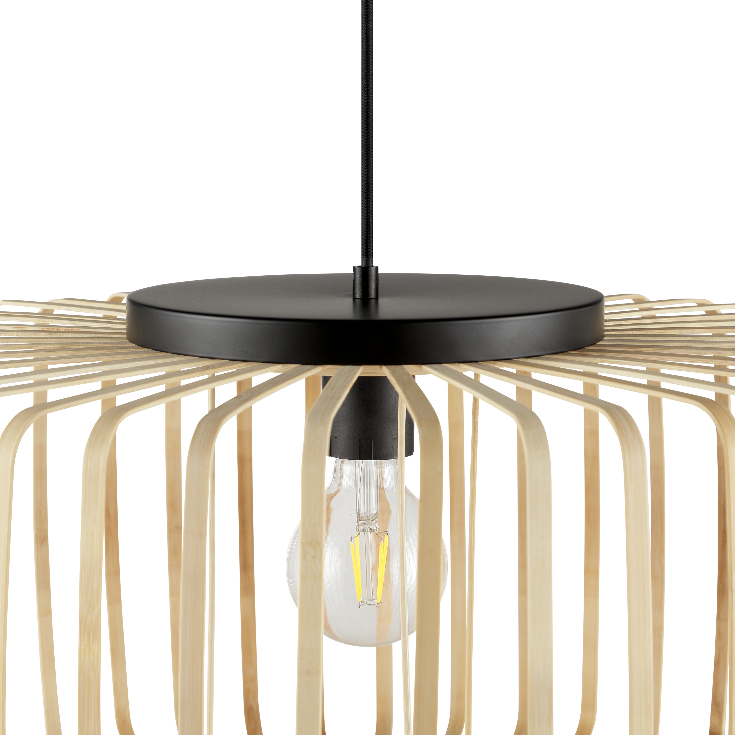 Lampa wisząca Pecan bambus E27 Inspire - 14