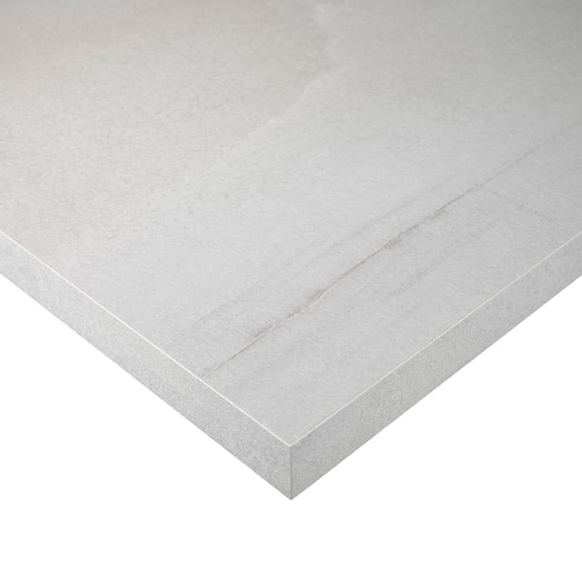 Plan de travail stratifié Granit Blanc L.315 x P.65 cm, Ep.38 mm