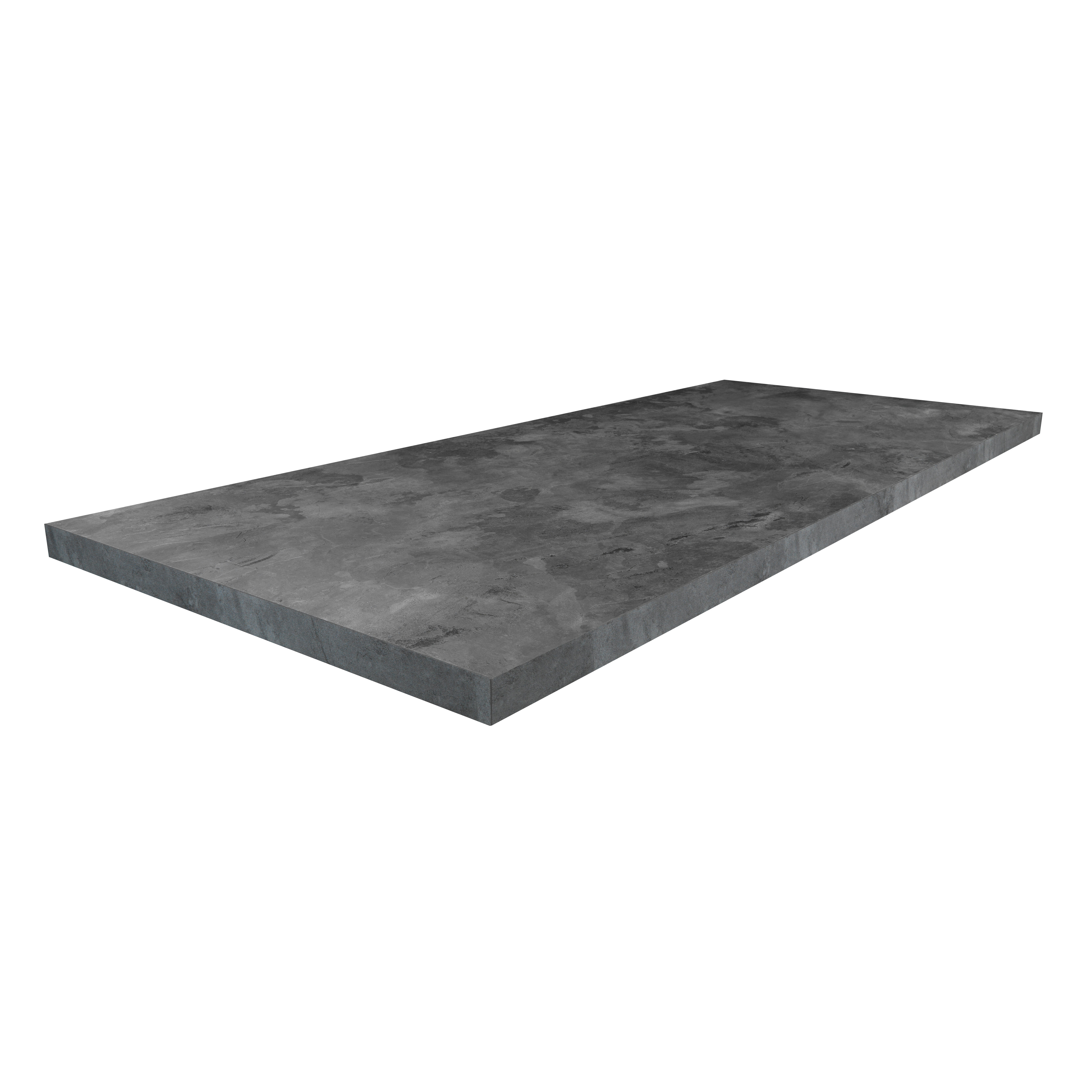 Plan de travail stratifié Dark Steel L.315 x P.65 cm, Ep.38 mm - 3