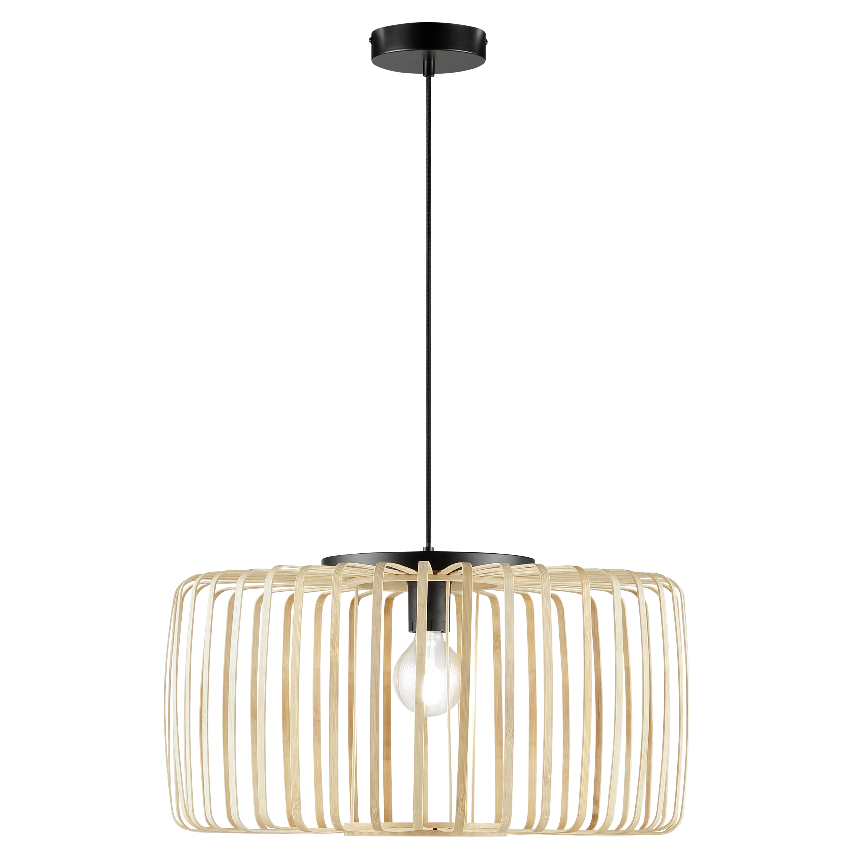 Lampa wisząca Pecan bambus E27 Inspire - 11