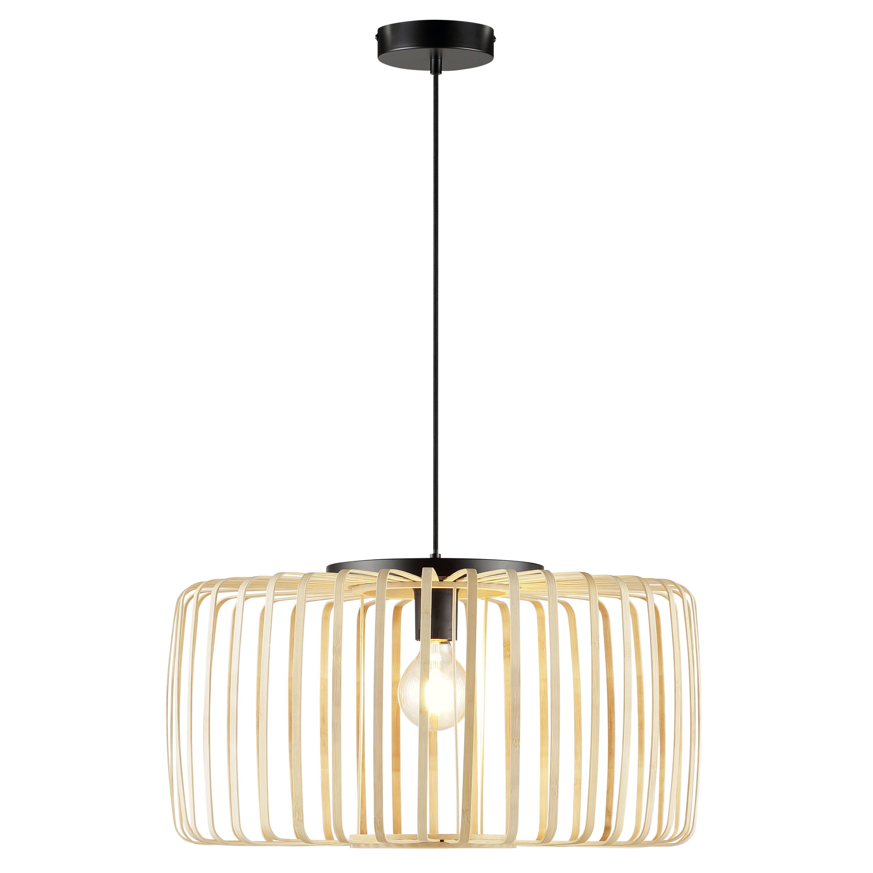 Lampa wisząca Pecan bambus E27 Inspire - 10