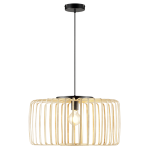 Suspension Pecan bambou, bambou, beige, Diam.55 cm INSPIRE, E27
