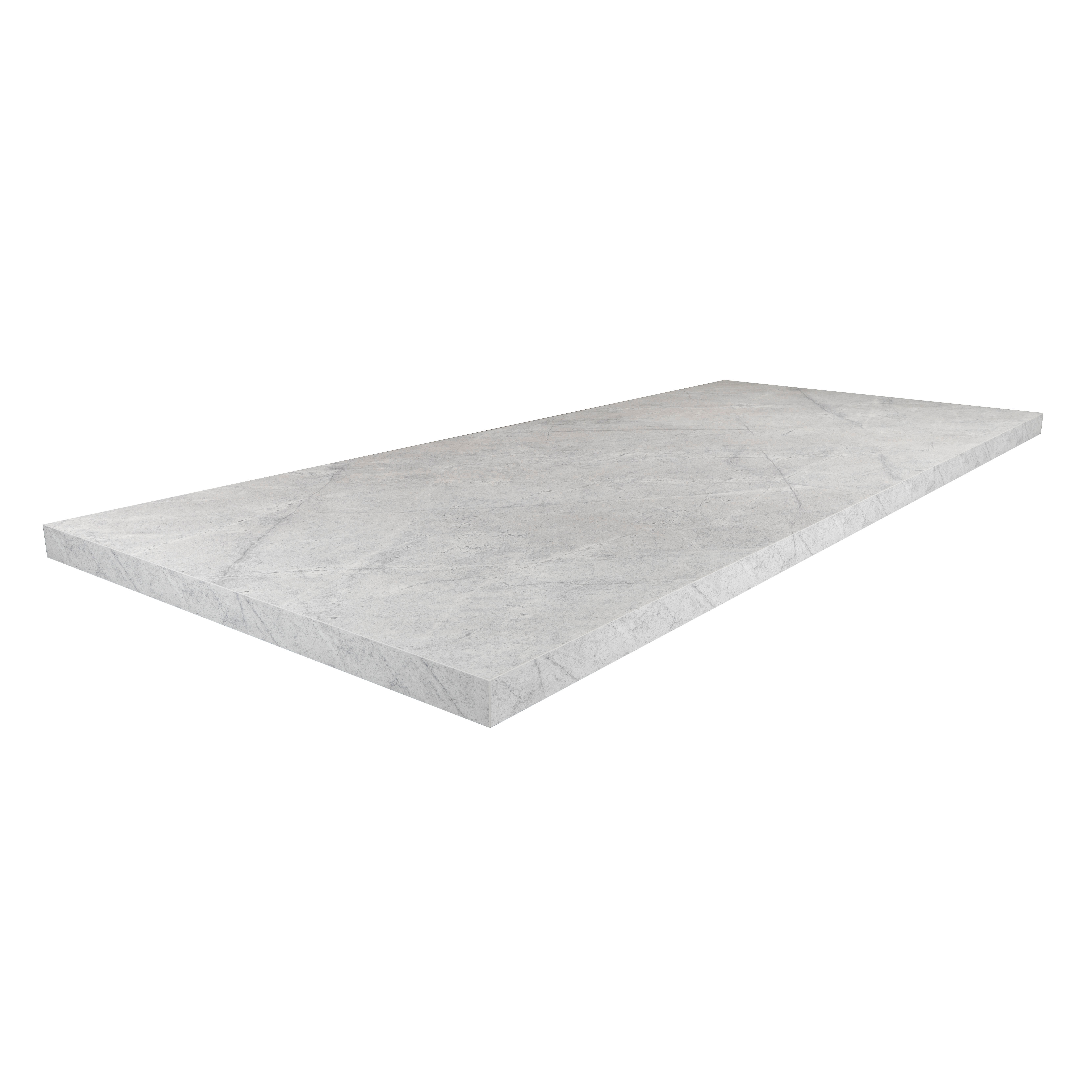 Plan de travail stratifié Marbre Azzurro L.315 x P.65 cm, Ep.38 mm - 3