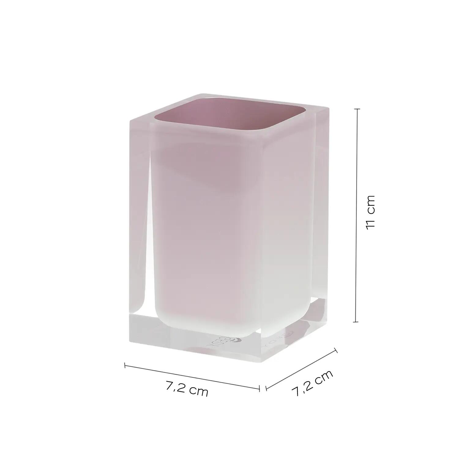 Porta spazzolini RAINBOW PORTASPAZZOLINI ROSA in resina rosa GEDY - 3