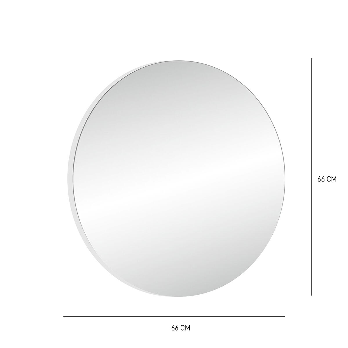 Specchio tondo in pvc acciaio Ø 66 cm - 4