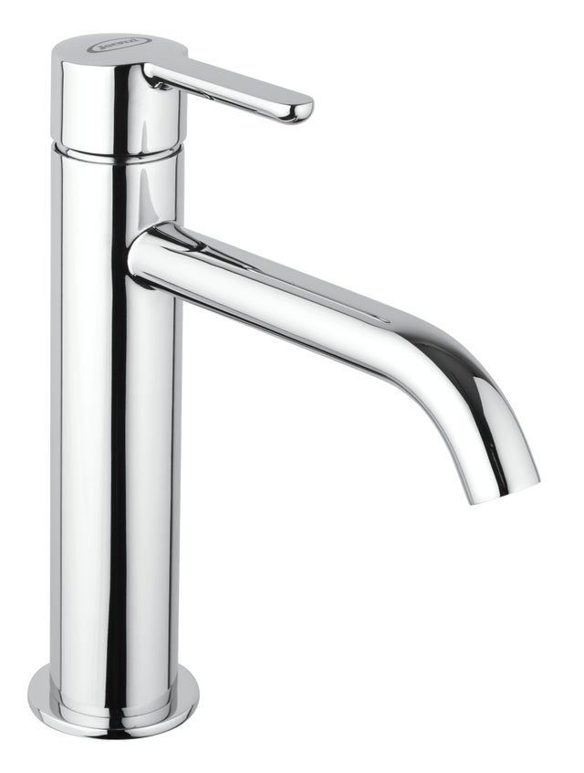 Rubinetto per lavabo a canna media getto laminare cristallino Baleno cromato lucido JACUZZI RUBINETTERIA