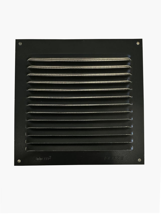 Lot De 2 Grilles D'Aération Esthétiques Noir Mat - Pour Camping-Car, Bateau, Salle De Bain, Cuisine - Design Élégant Et Robuste