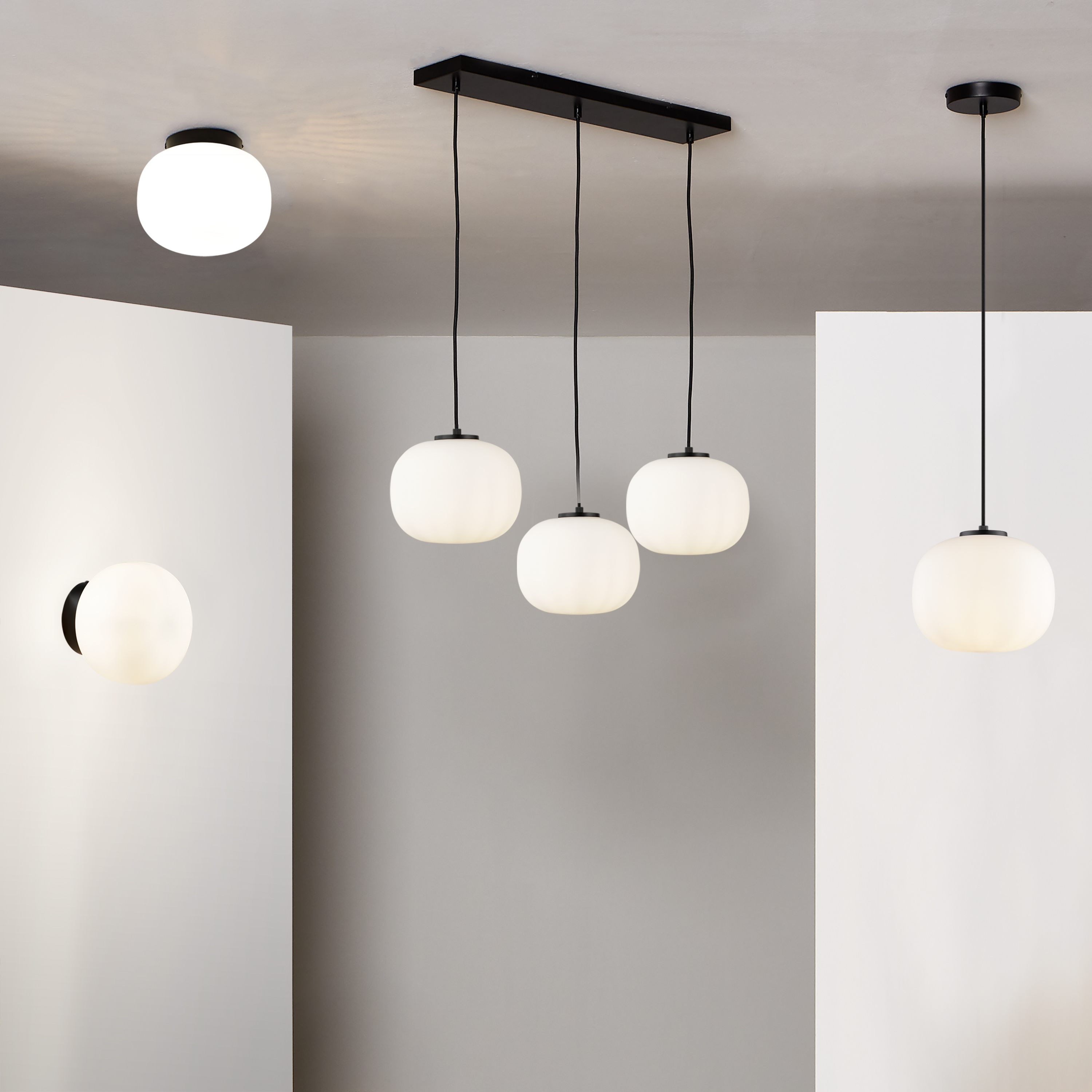 Lampa wisząca Aristide biała 3 x E27 Inspire - 10