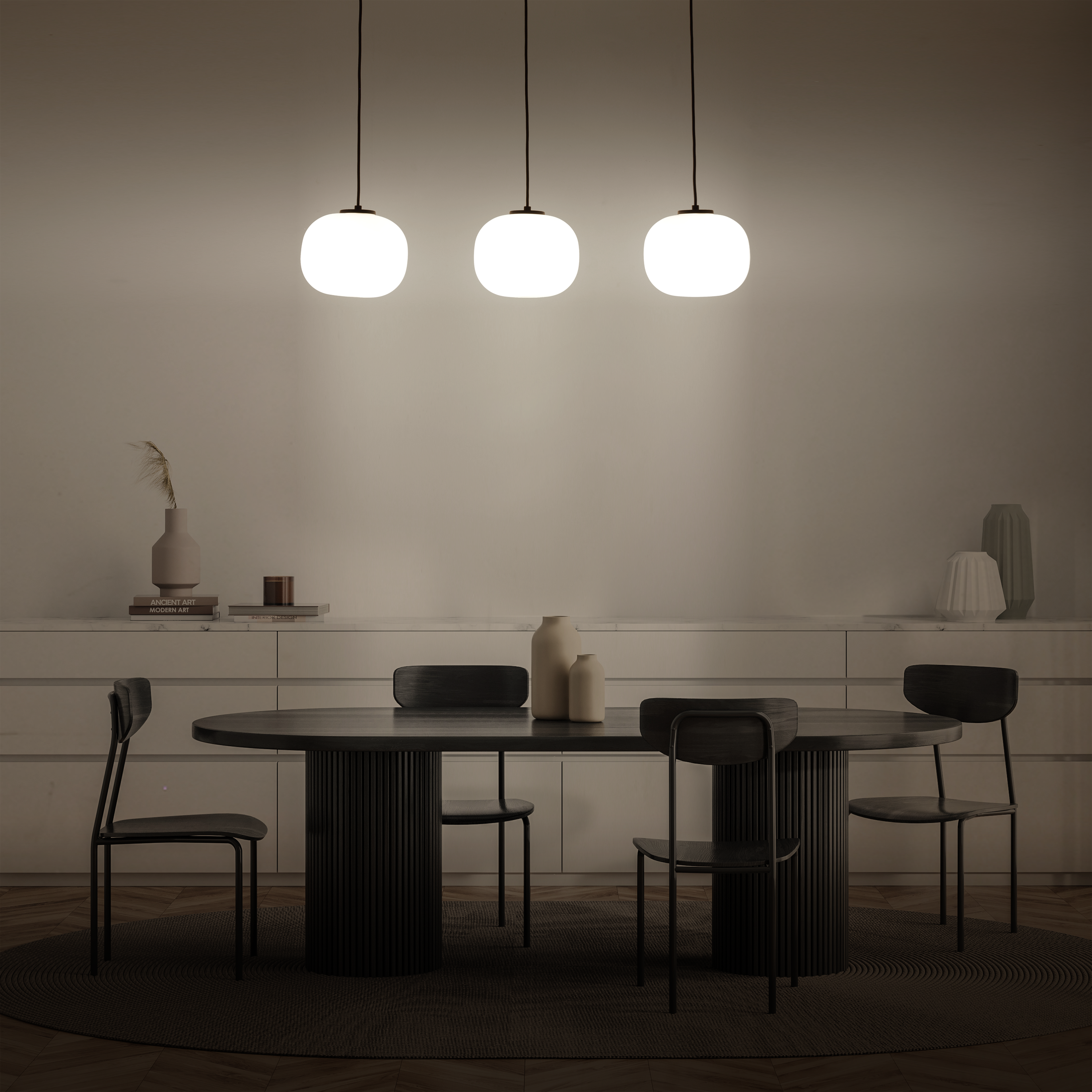 Lampa wisząca Aristide biała 3 x E27 Inspire - 7