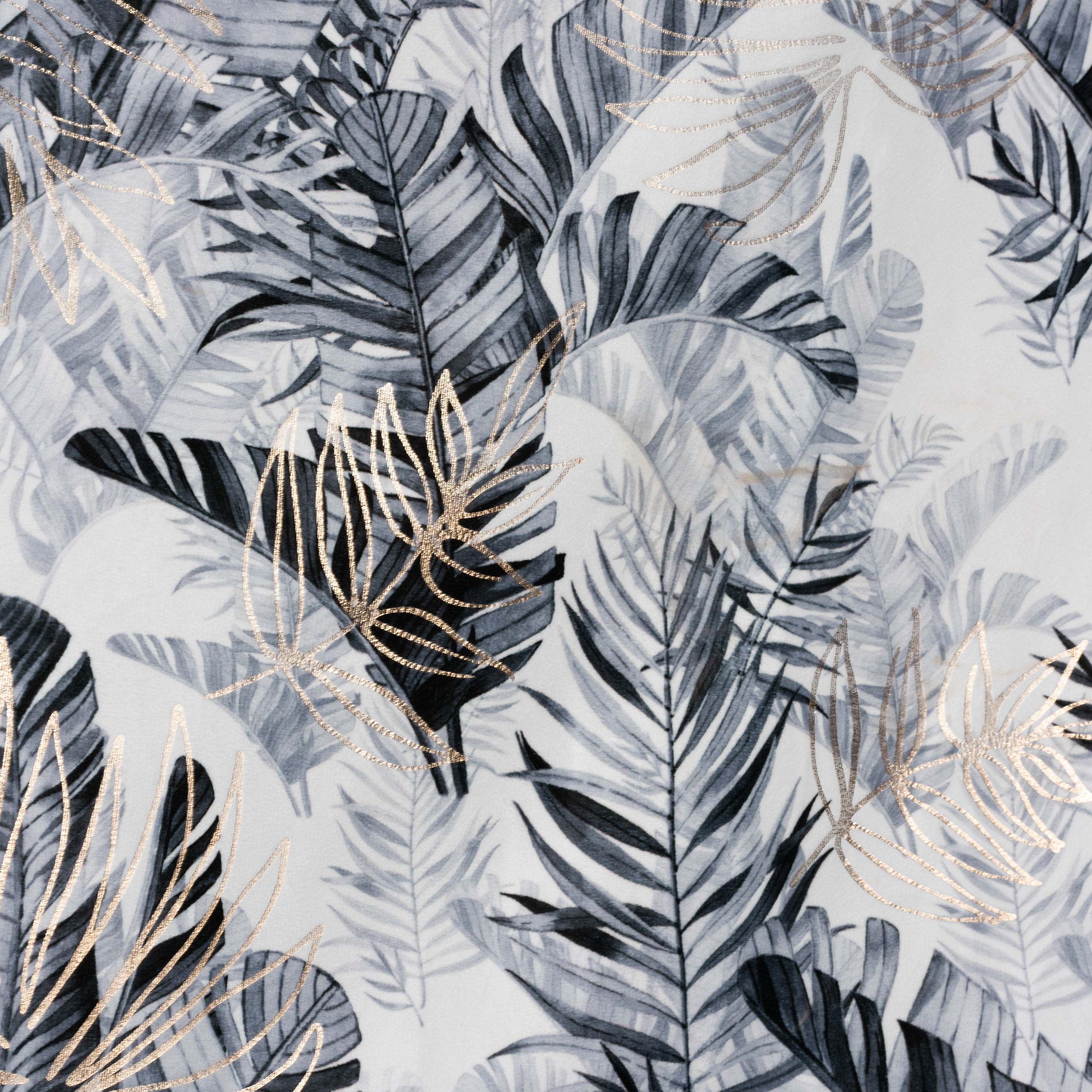 Zasłona Samui Liście szaro-srebrna 140 x 260 cm - 4