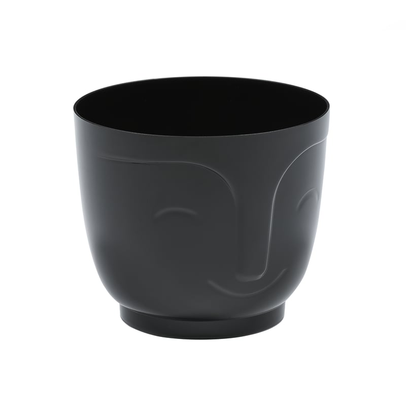 Osłonka doniczki Atena 14cm czarna Lamela