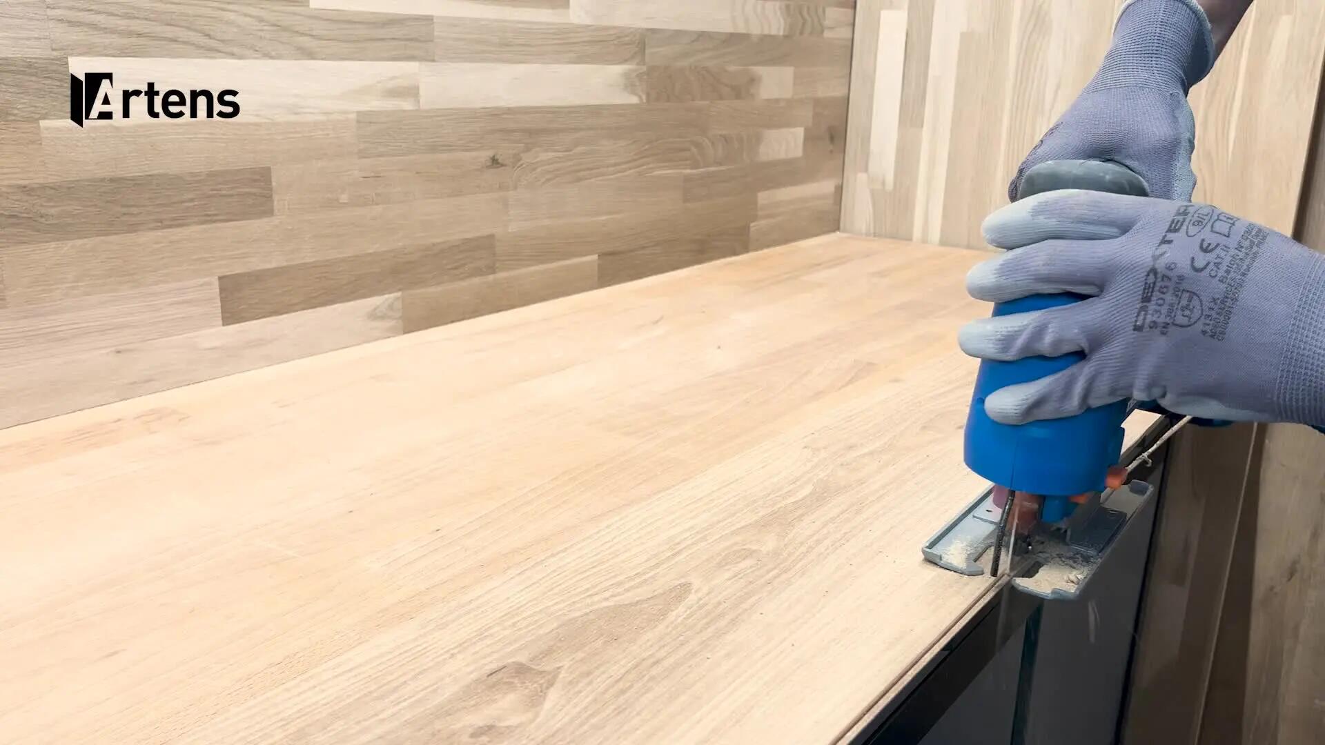 Panele podłogowe laminowane wodoodporne AC5 8 mm Artens Dunmore naturalne drewno - 2