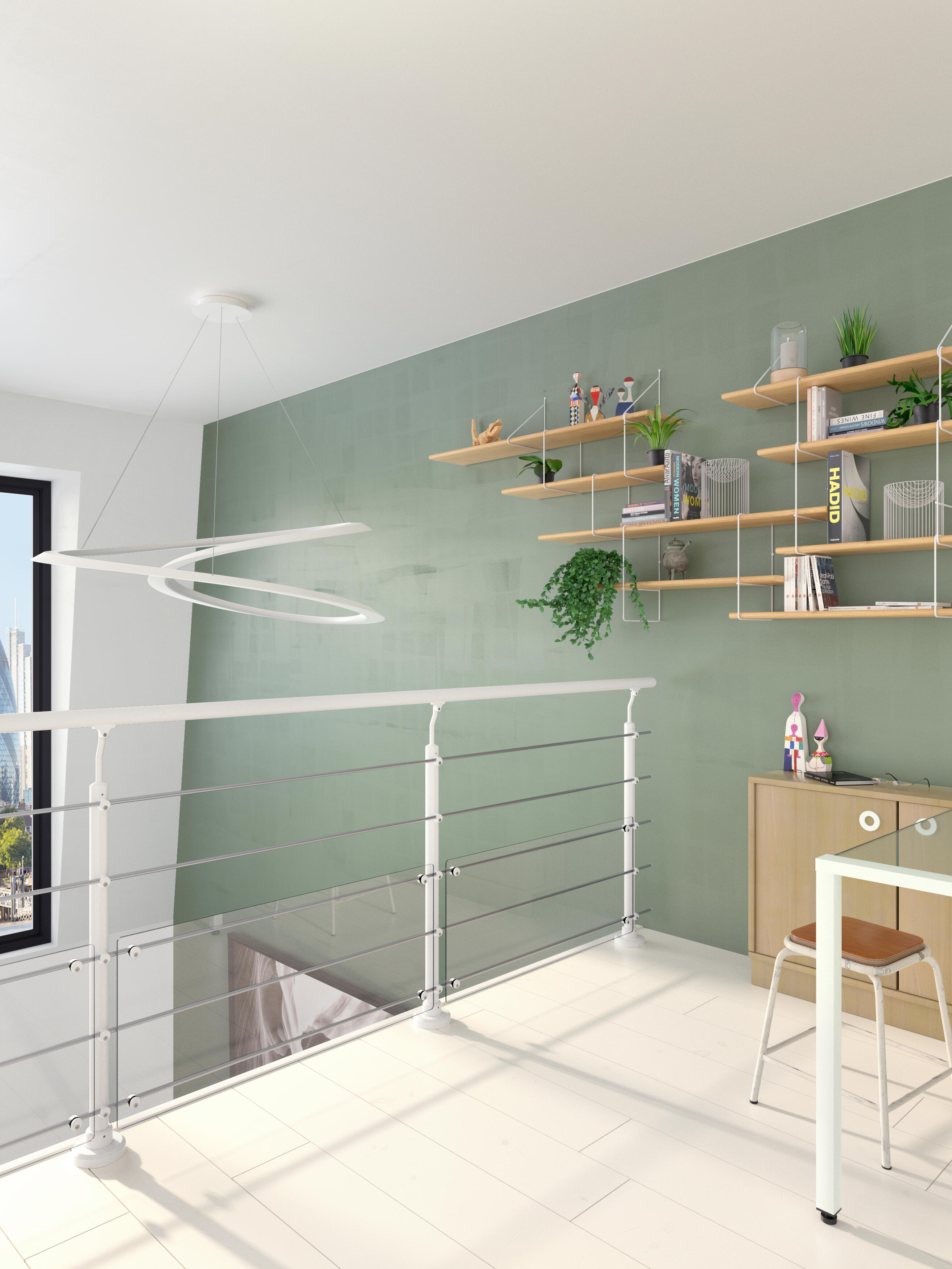 Visserie garde-corps OBAPI à plat/latéral intérieur sol bois - 3