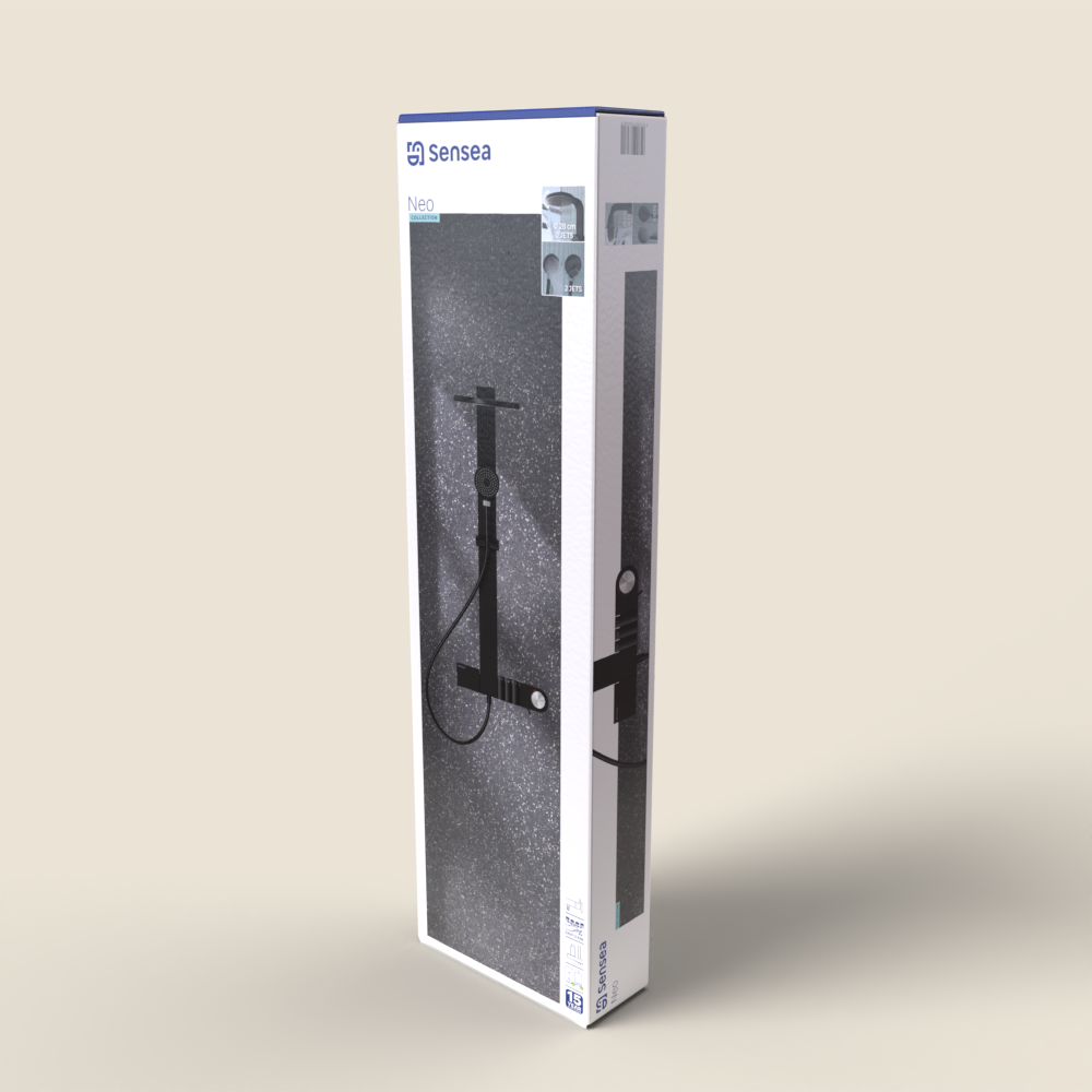 Colonne de douche mécanique, SENSEA Neo , Noir - 17