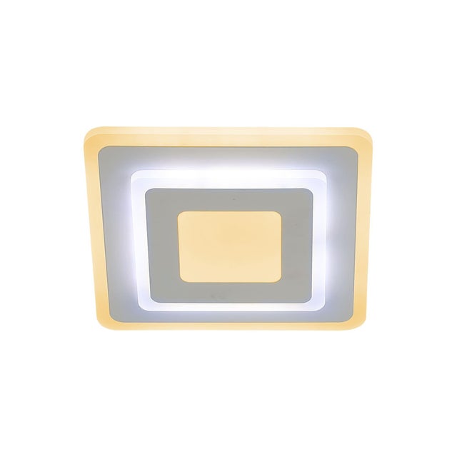Plafón LED cuadrado blanco 5800 lm color de la luz de cálida a fría CCT (3000K-6000K) 30 cm IP20