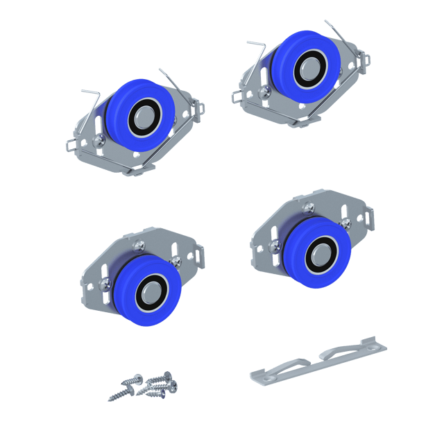 Zestaw wózków do dodatkowego skrzydła drzwi przesuwnych Eta Spaceo