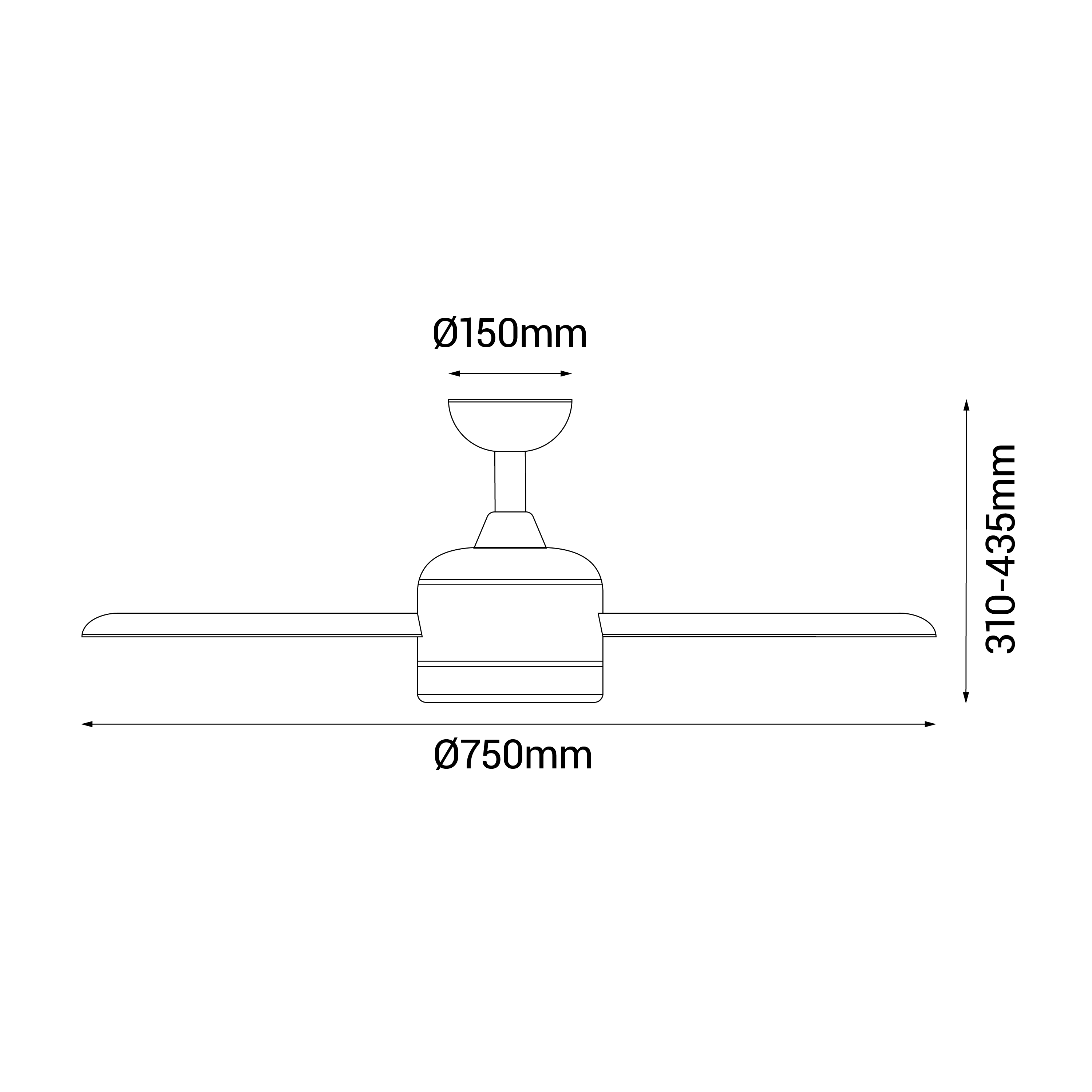 Ventilador de techo con luz silencioso DC 25W con mando ø75 cm Sunset Wifi SULION blanco luz CCT 3 aspas| 6 velocidades| modo verano/invierno| recomendado para <13m² - 12