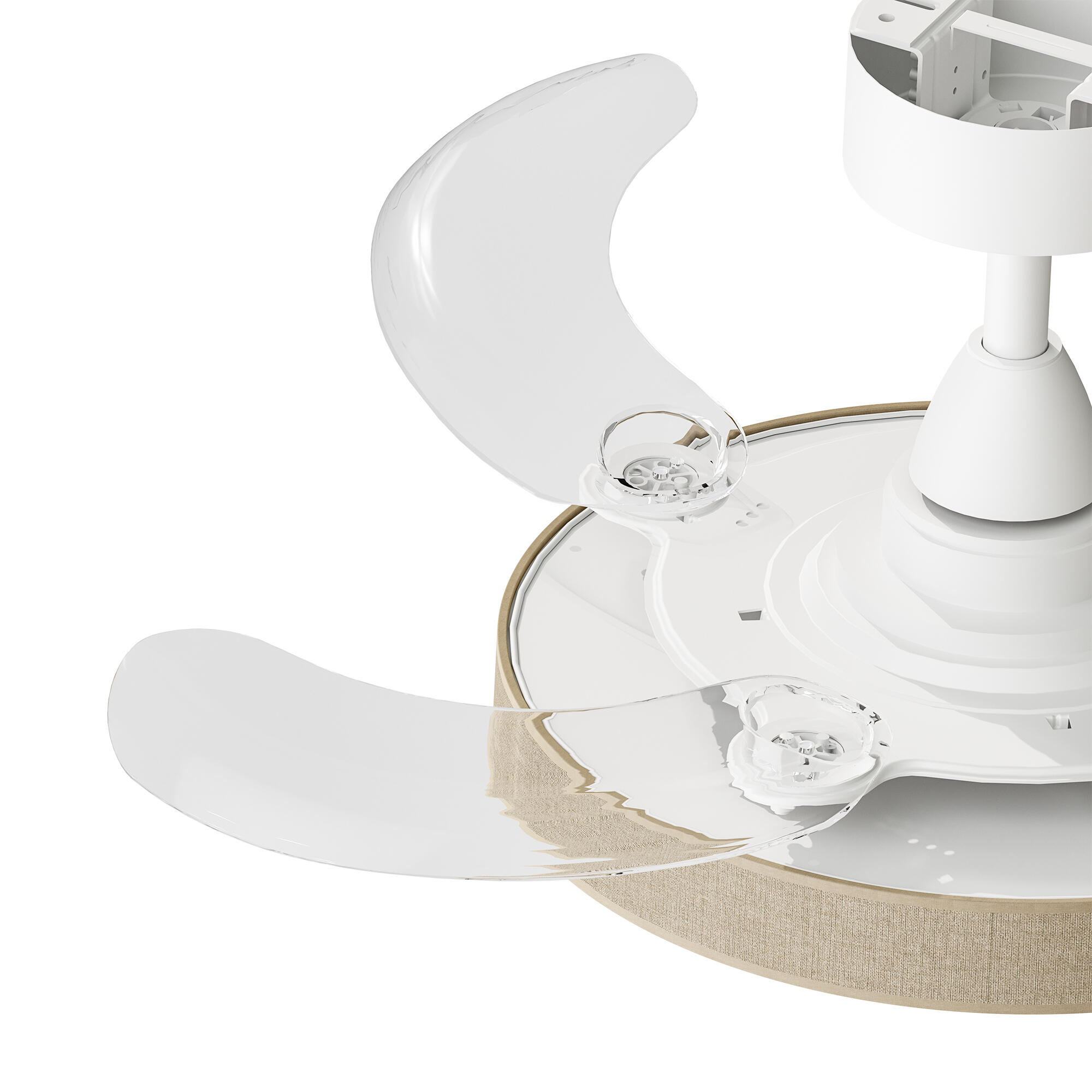 Ventilador de techo con luz silencioso DC 24W con mando ø91 cm Beatriz ARTE CONFORT blanco luz CCT 4 aspas retráctiles tipo lámpara| 6 velocidades| modo verano/invierno| temporizador| brisa| recomendado para <13m² - 12