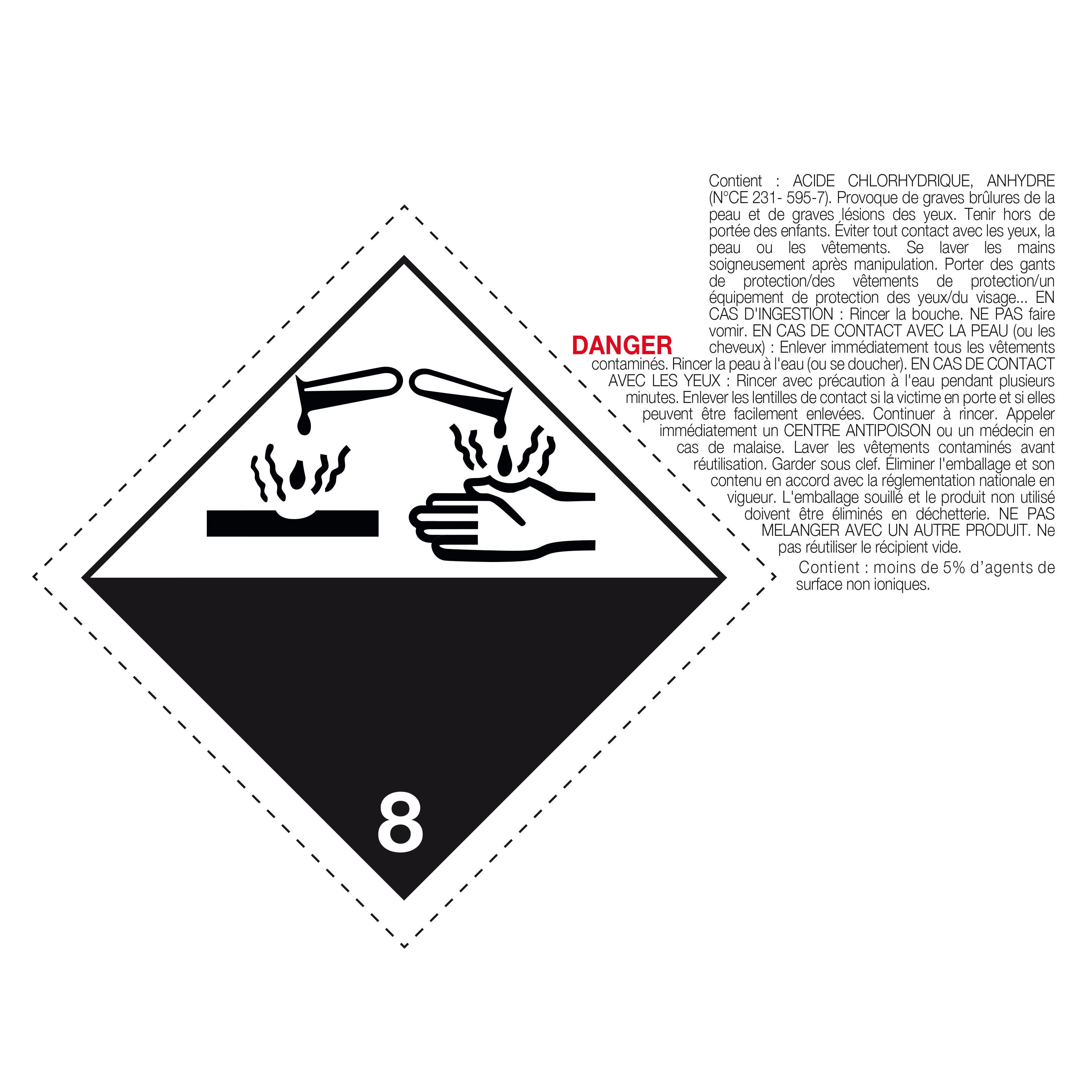 Nettoyant pour surfaces résistantes aux acides 2.5 l AXTON - 6