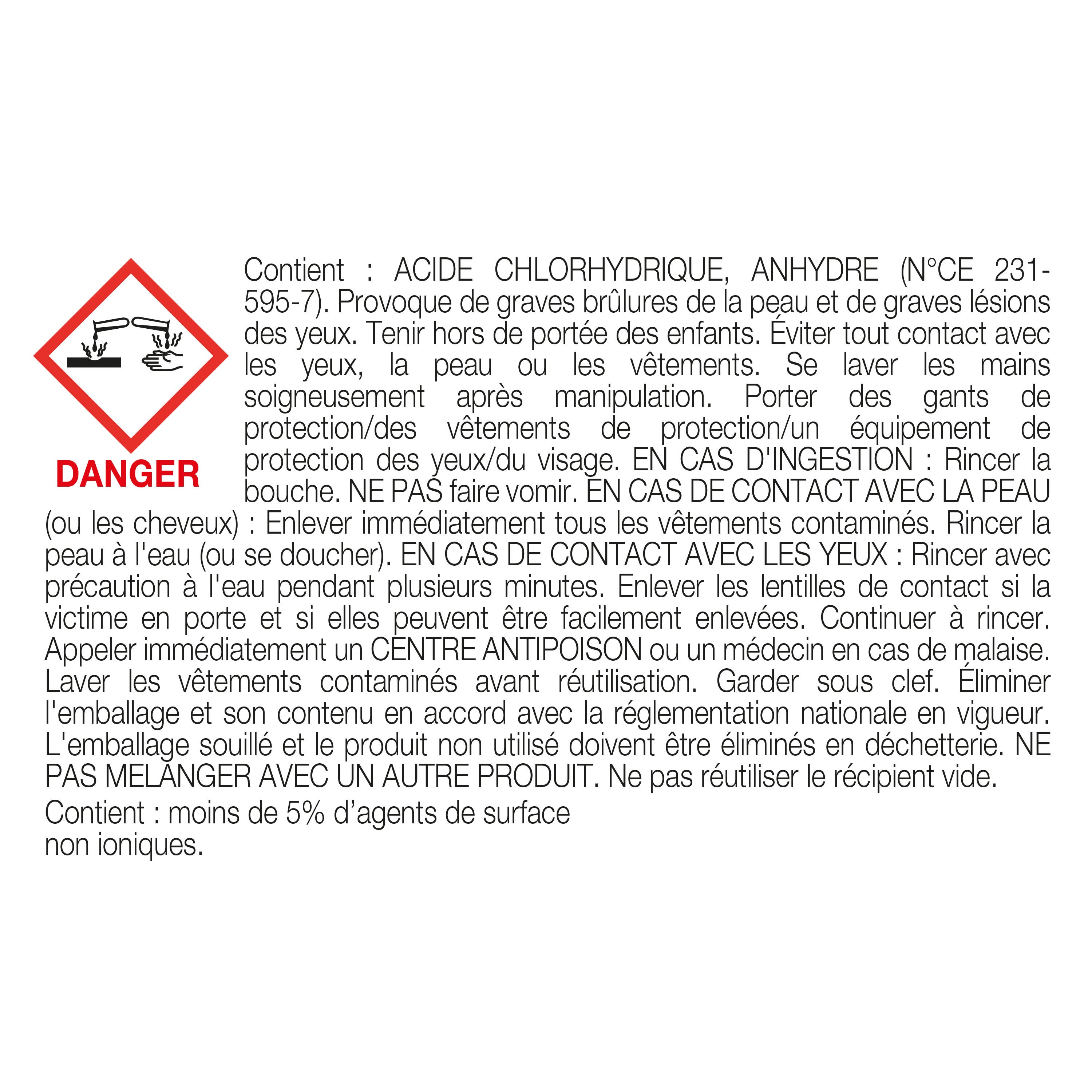 Nettoyant pour surfaces résistantes aux acides 0.75 l AXTON - 6