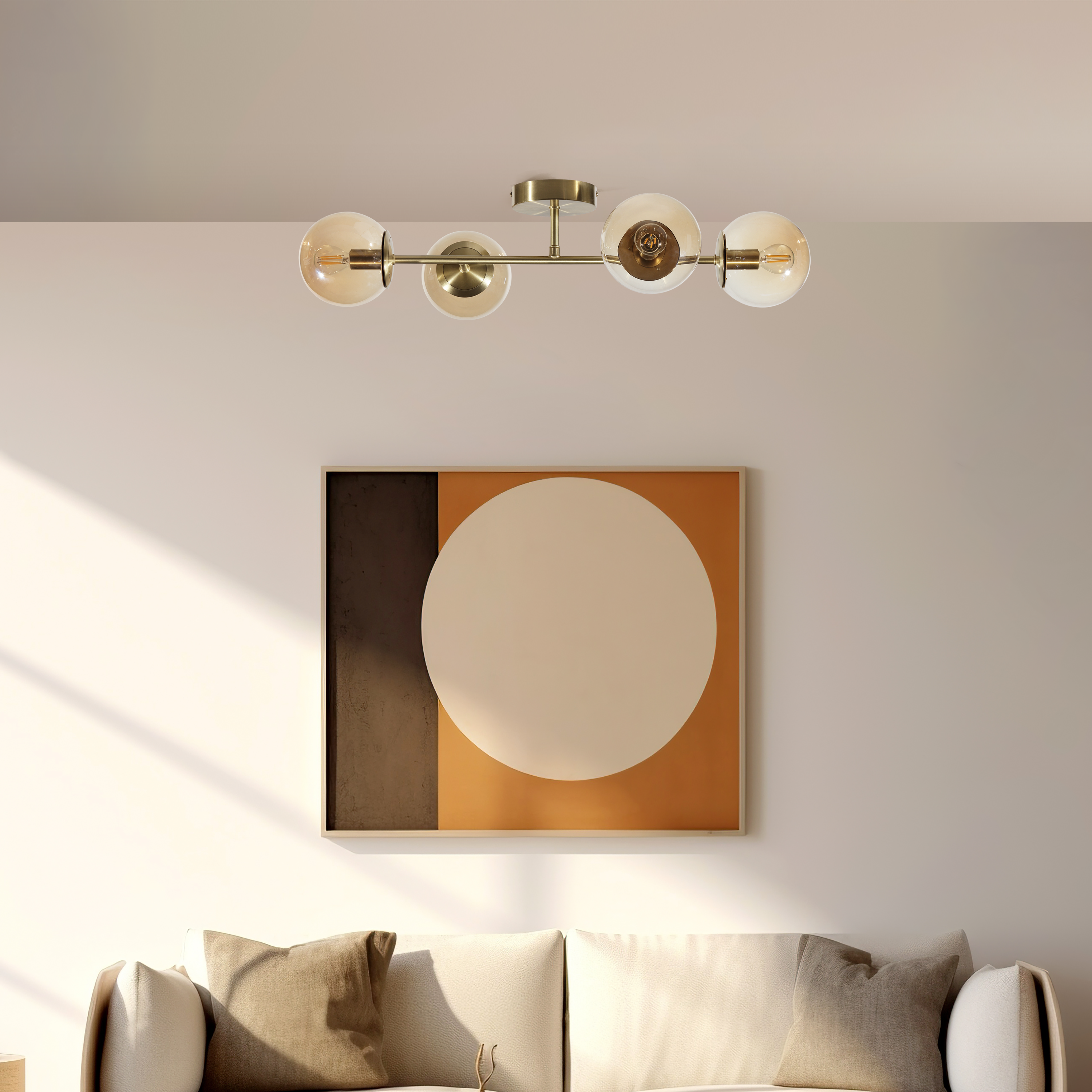 Lampa wisząca Callas bursztyn 4 x E14 Inspire - 7