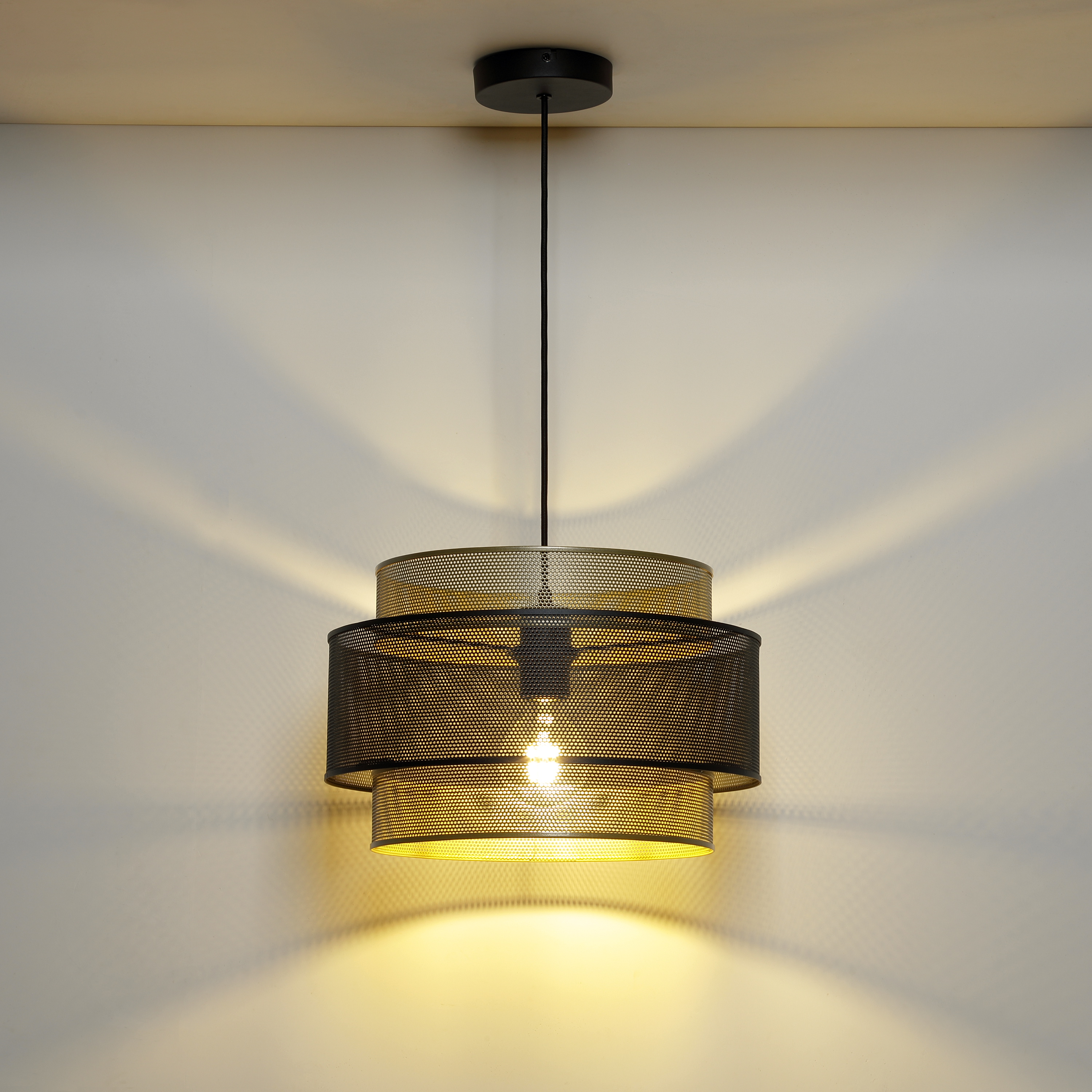 Lampa wisząca Cilaos czarna E27 Inspire - 7