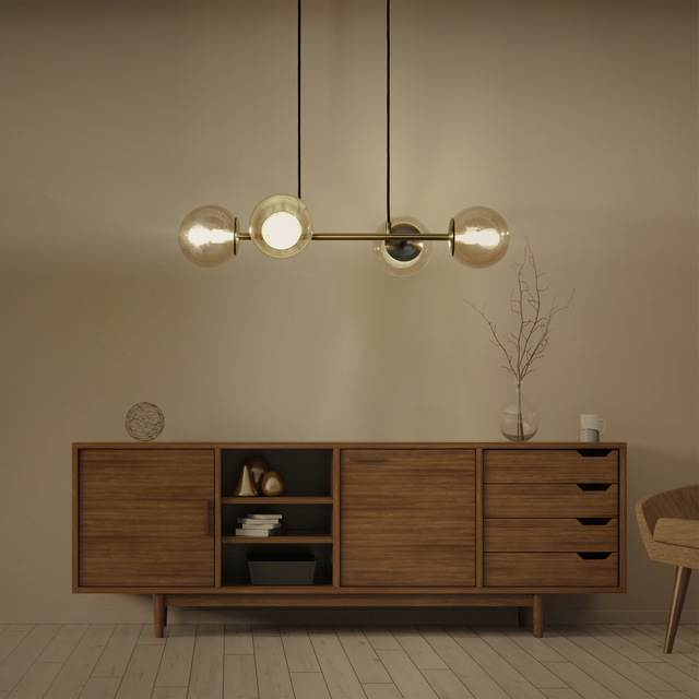 Lampa wisząca Callas bursztyn 4 x E14 Inspire