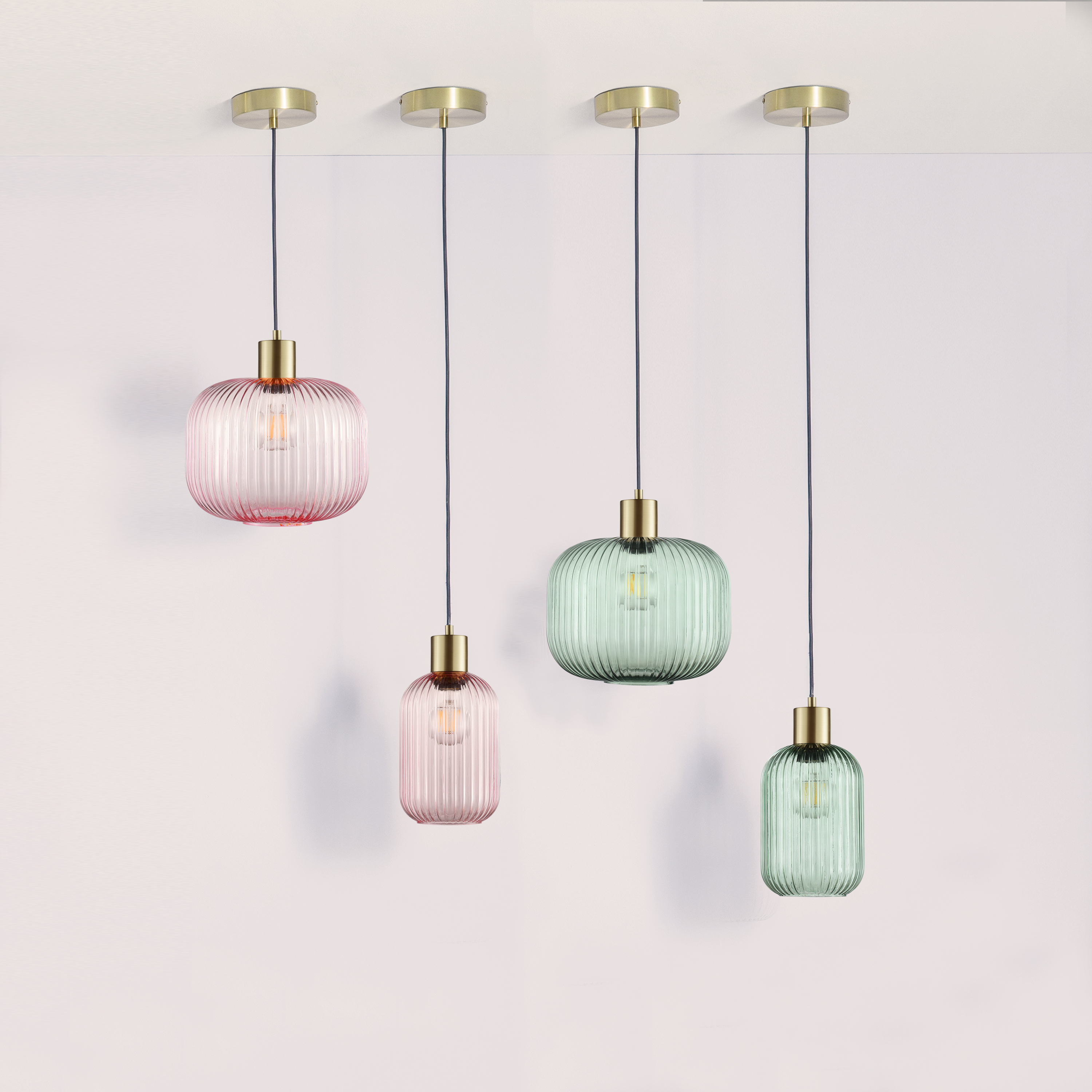 Lampa wisząca Dipsy zielona E27 Inspire - 9