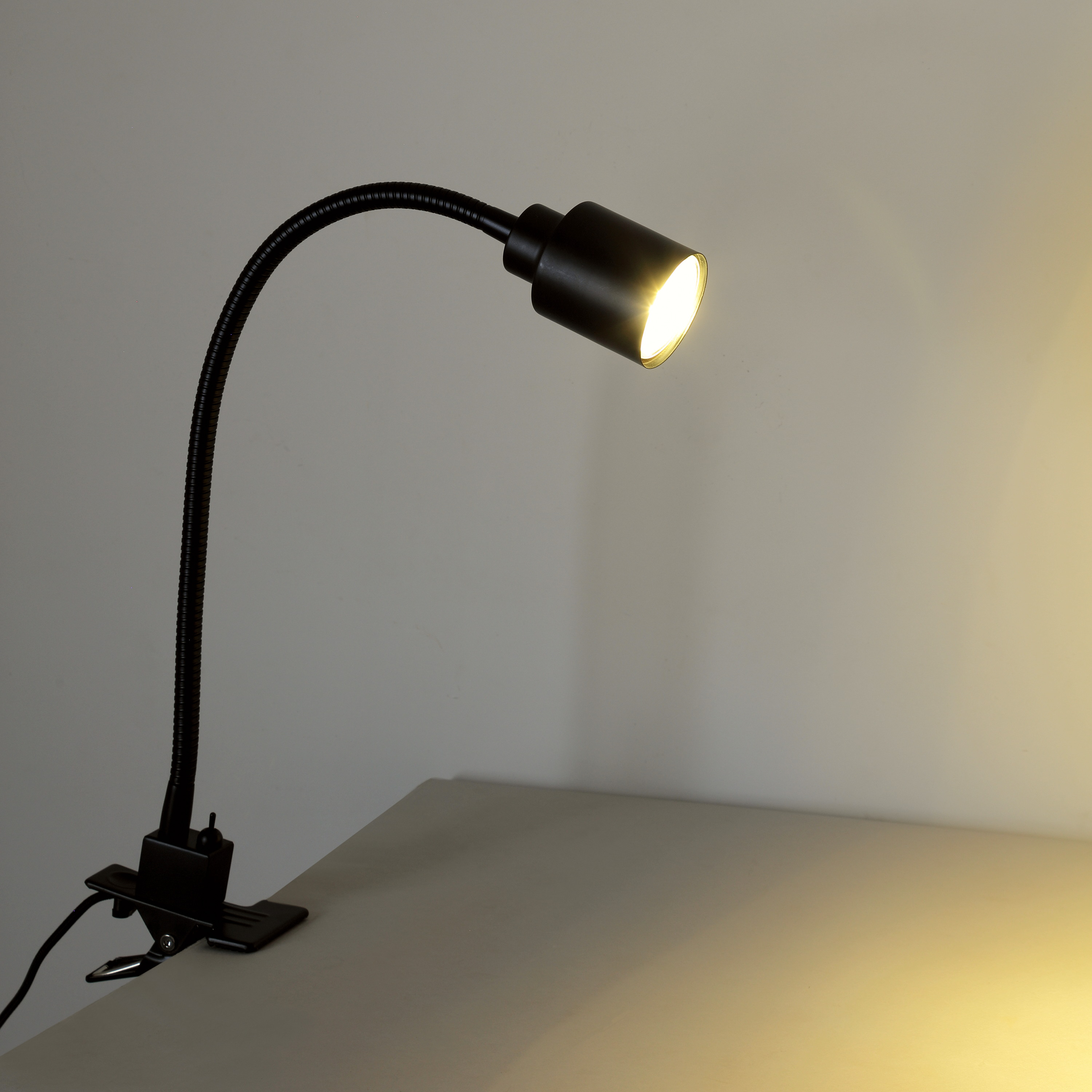 Lampka biurkowa Klips Tekla czarna GU10 Inspire - 7