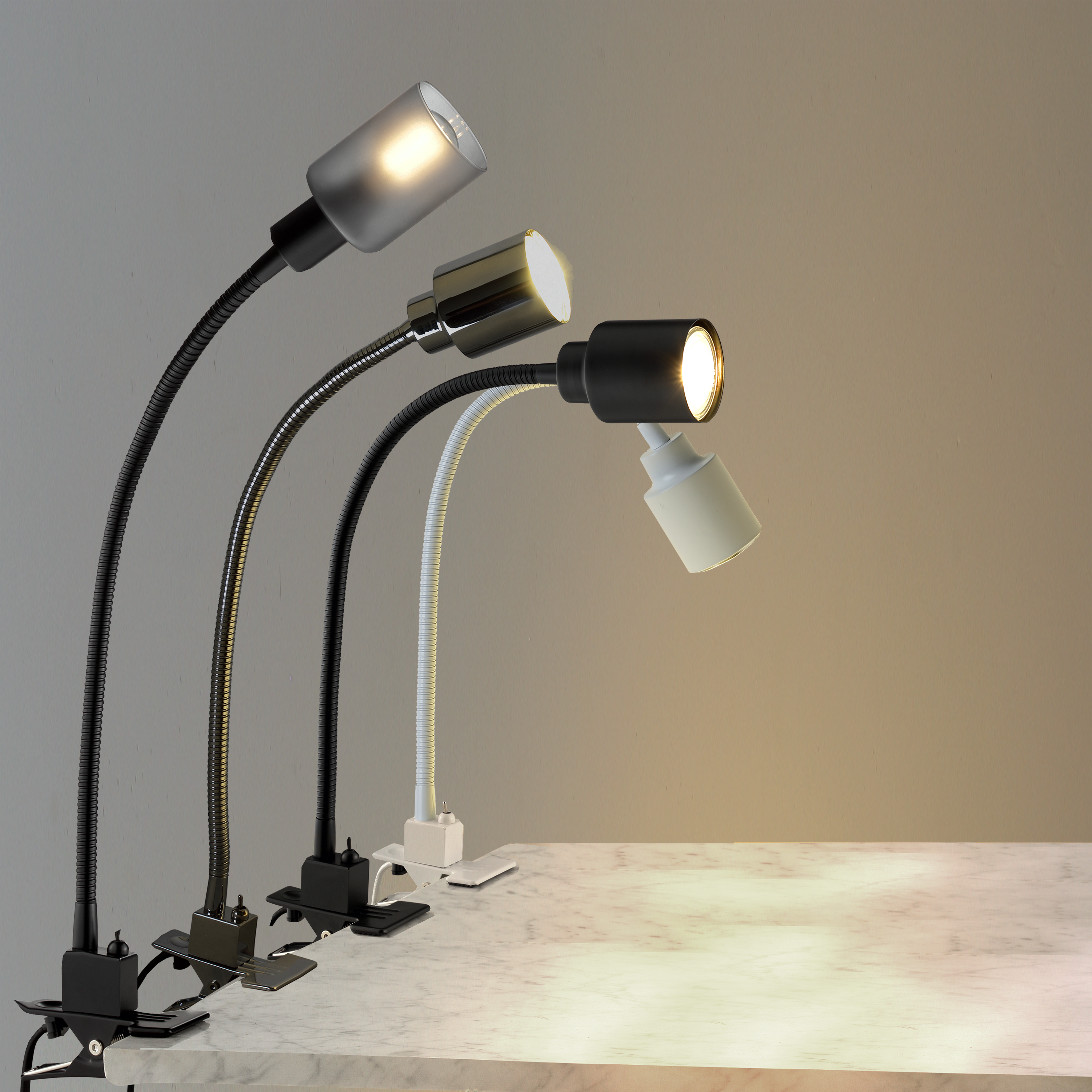 Lampka biurkowa Klips Tekla czarna E14 Inspire - 19