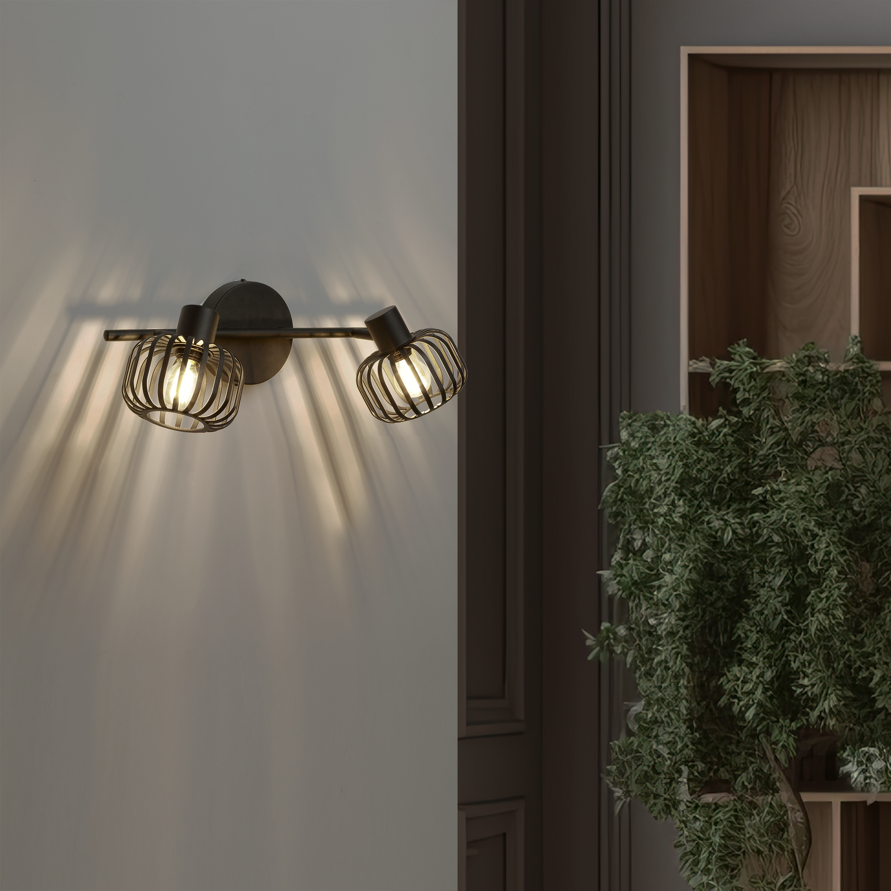 Reflektor Pecan czarny 2 x E14 Inspire - 8