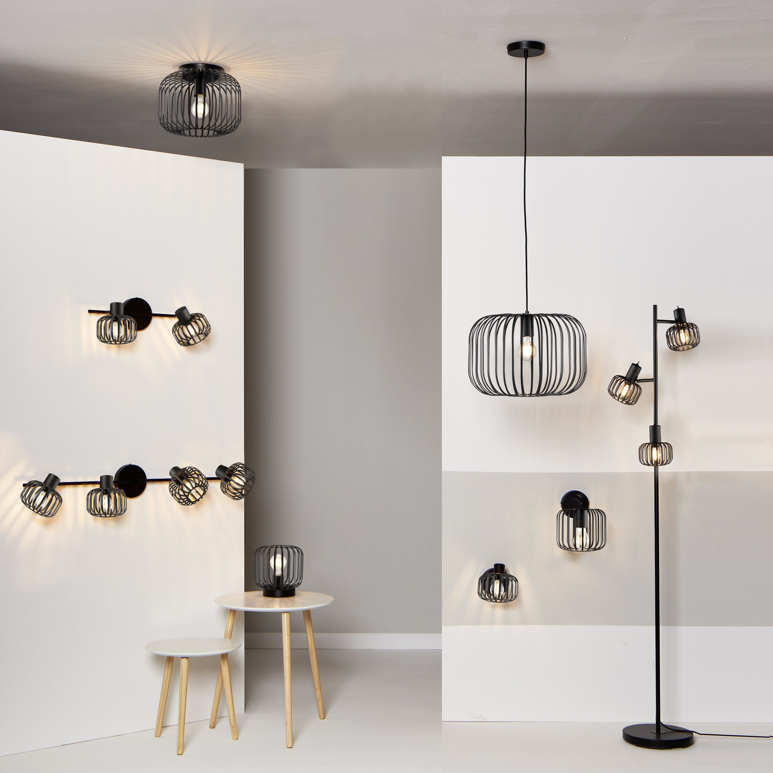 Lampa wisząca Pecan czarna E27 Inspire - 10