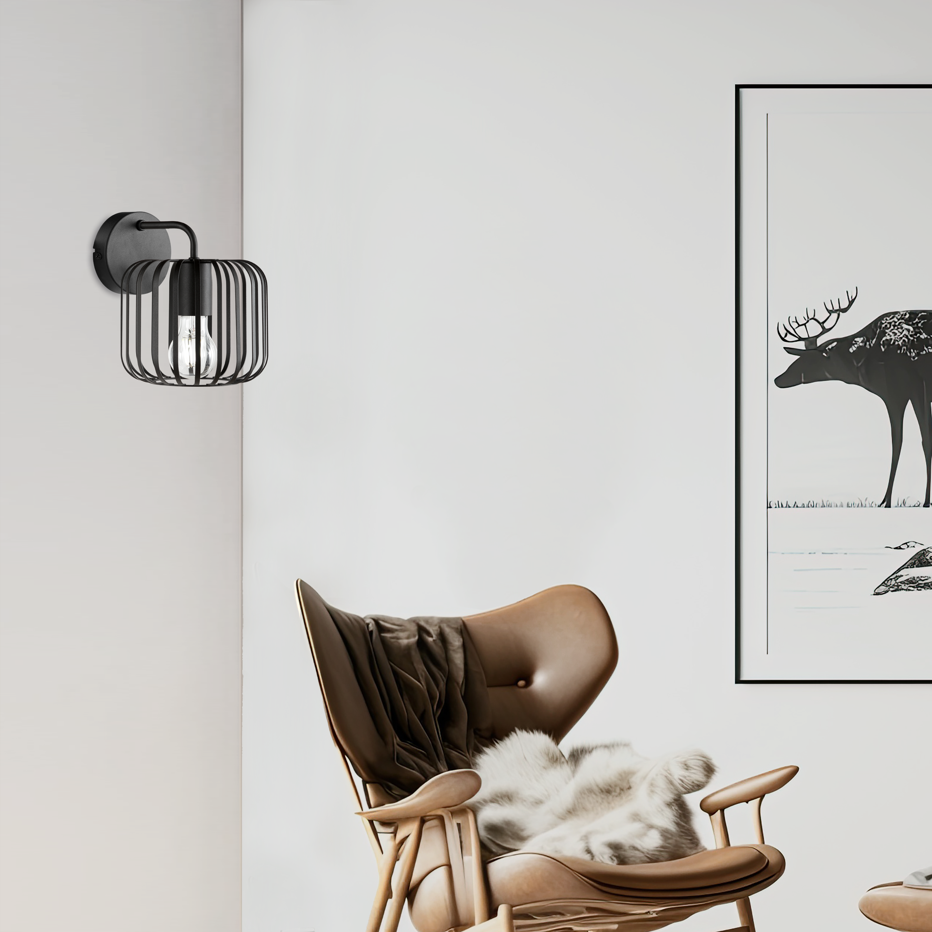 Kinkiet Pecan czarny E27 Inspire - 6