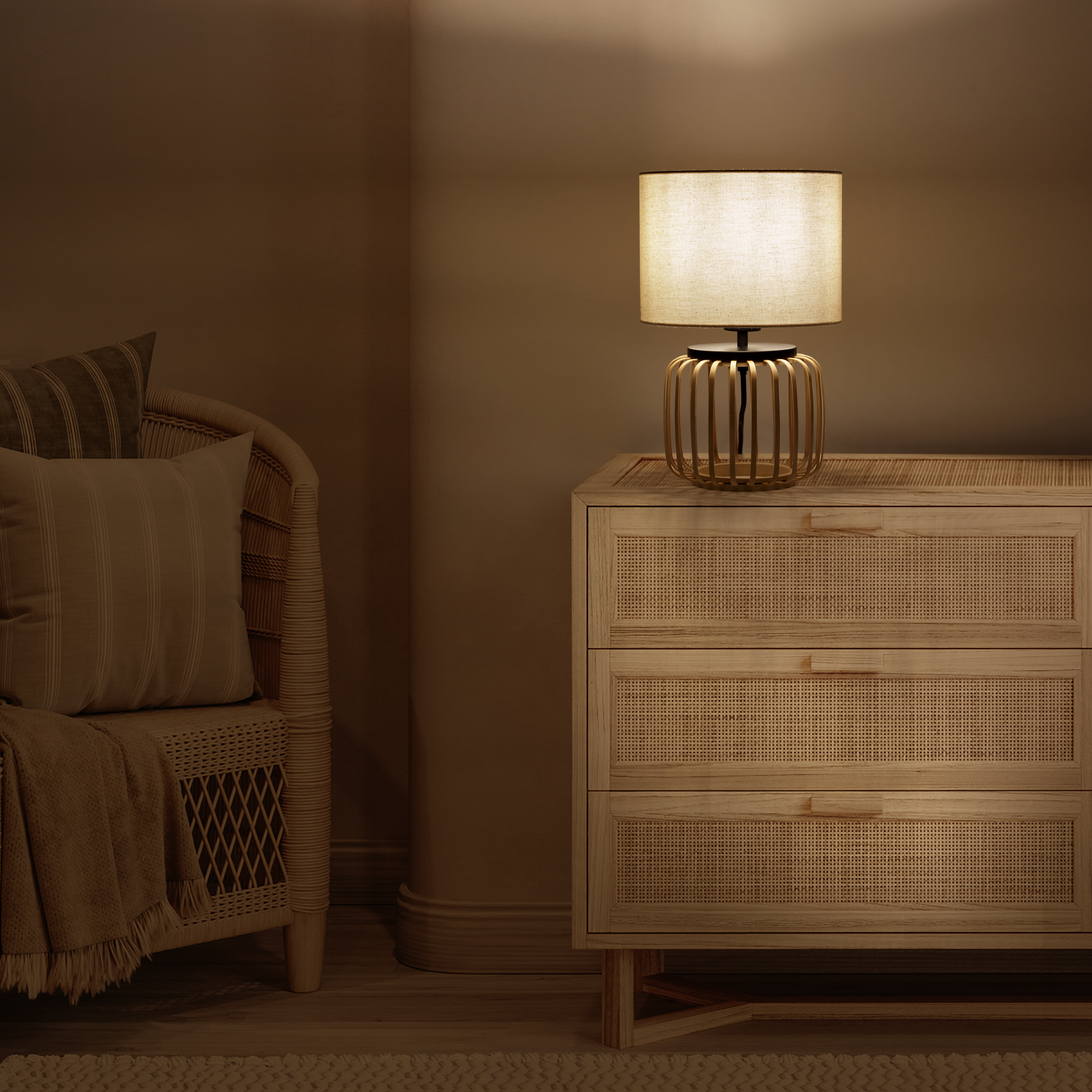 Lampa stołowa Pecan bambus E27 Inspire - 8