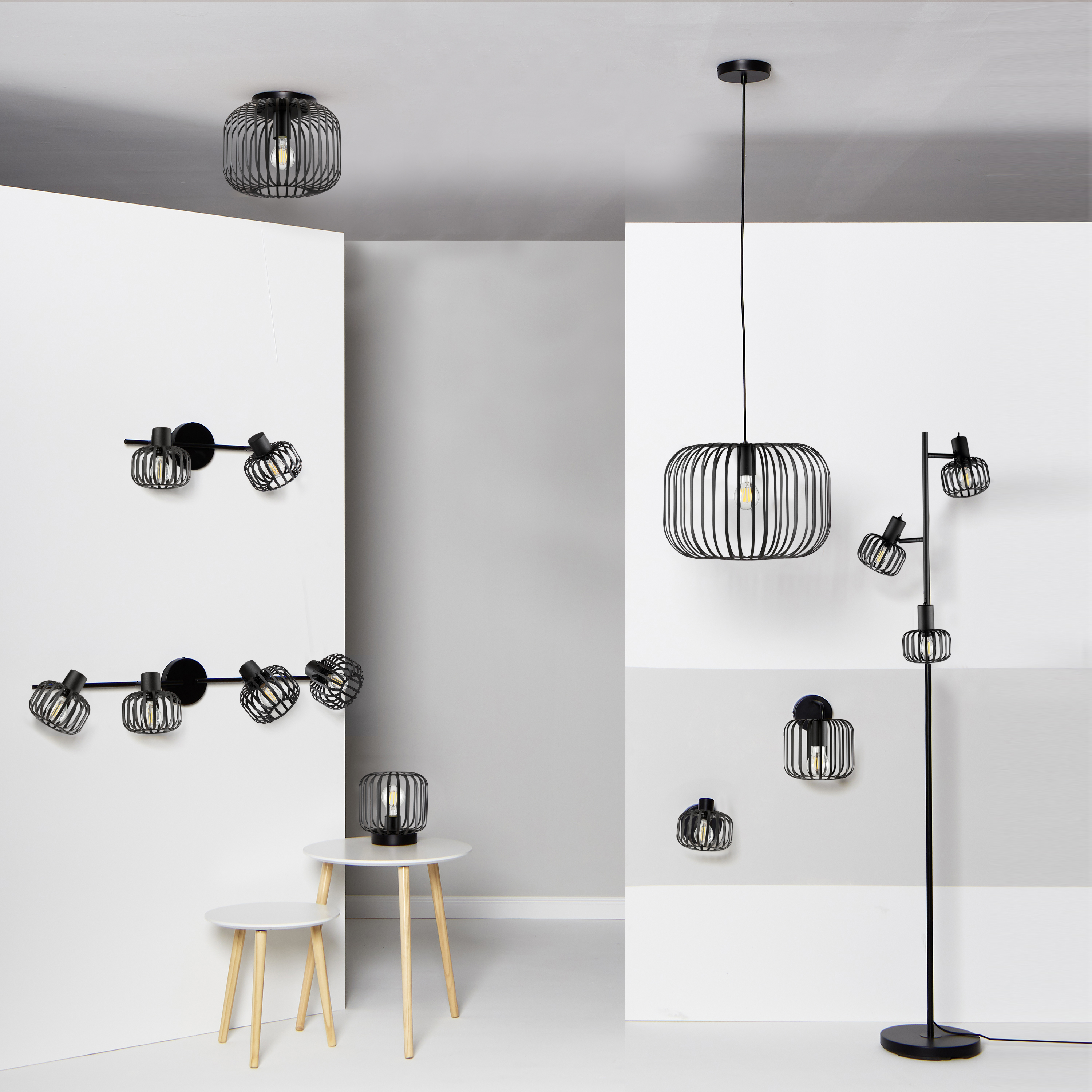 Lampa wisząca Pecan czarna E27 Inspire - 7