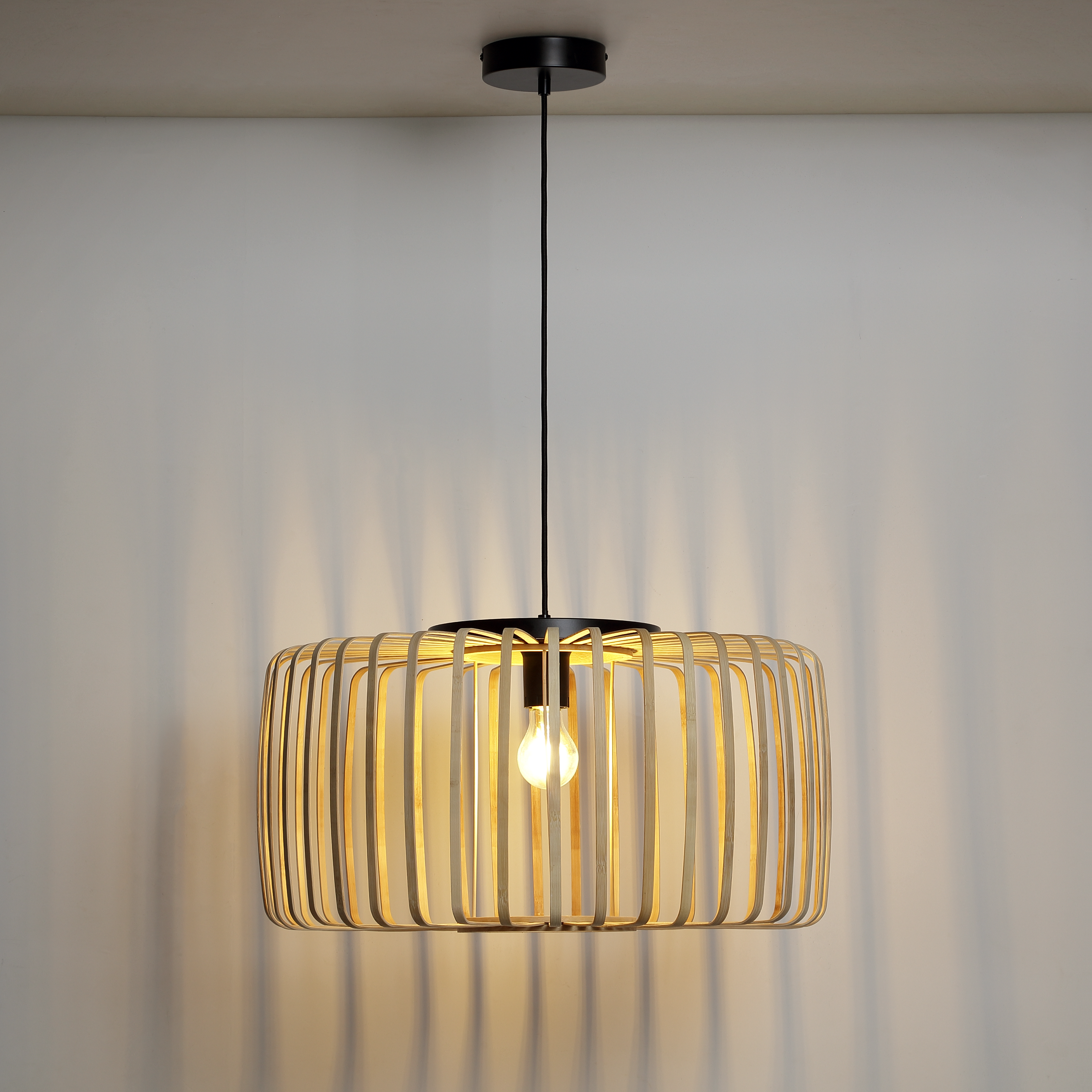 Lampa wisząca Pecan bambus E27 Inspire - 7